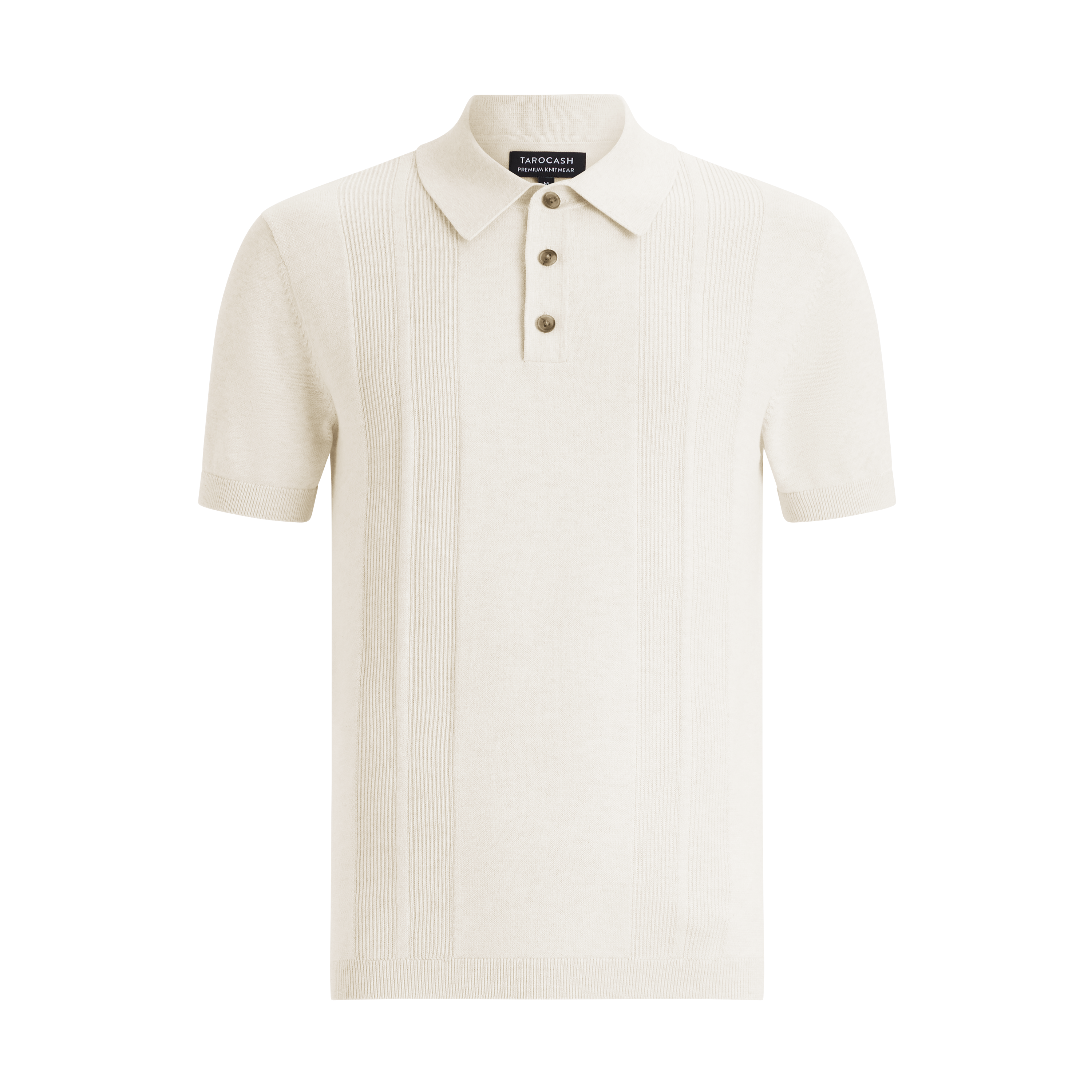 Oatmeal Karim Knit Polo