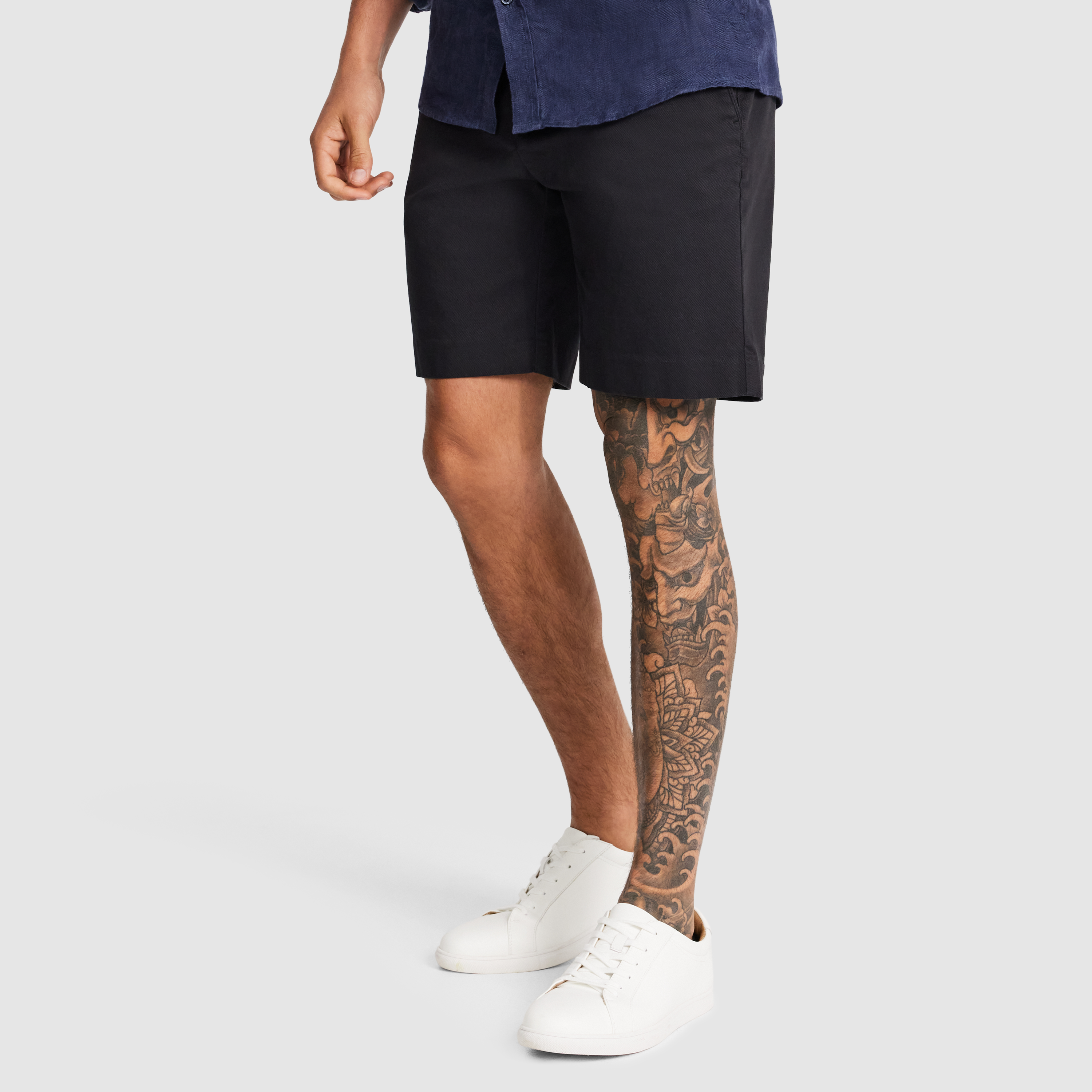 Black Riviera Stretch Short