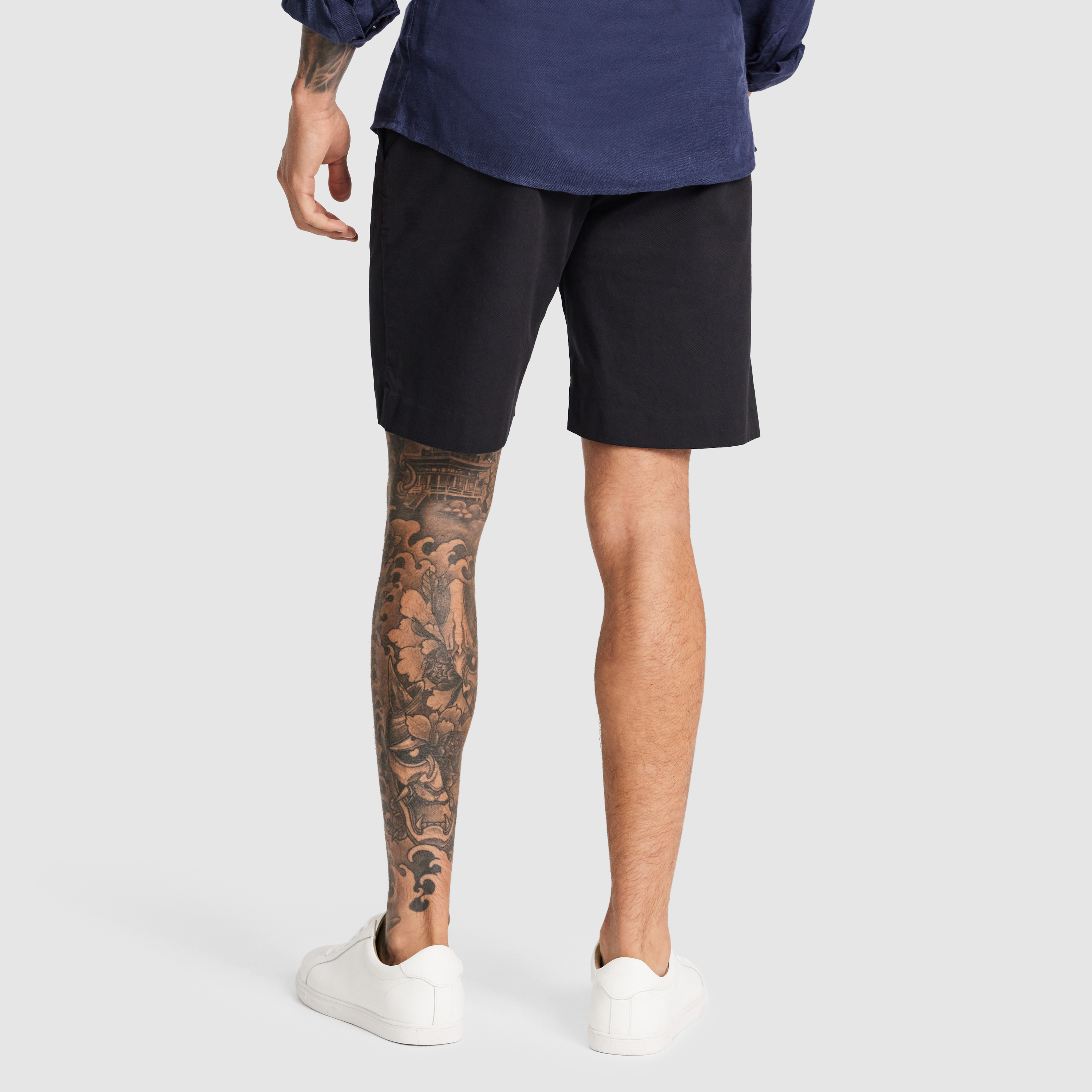 Black Riviera Stretch Short