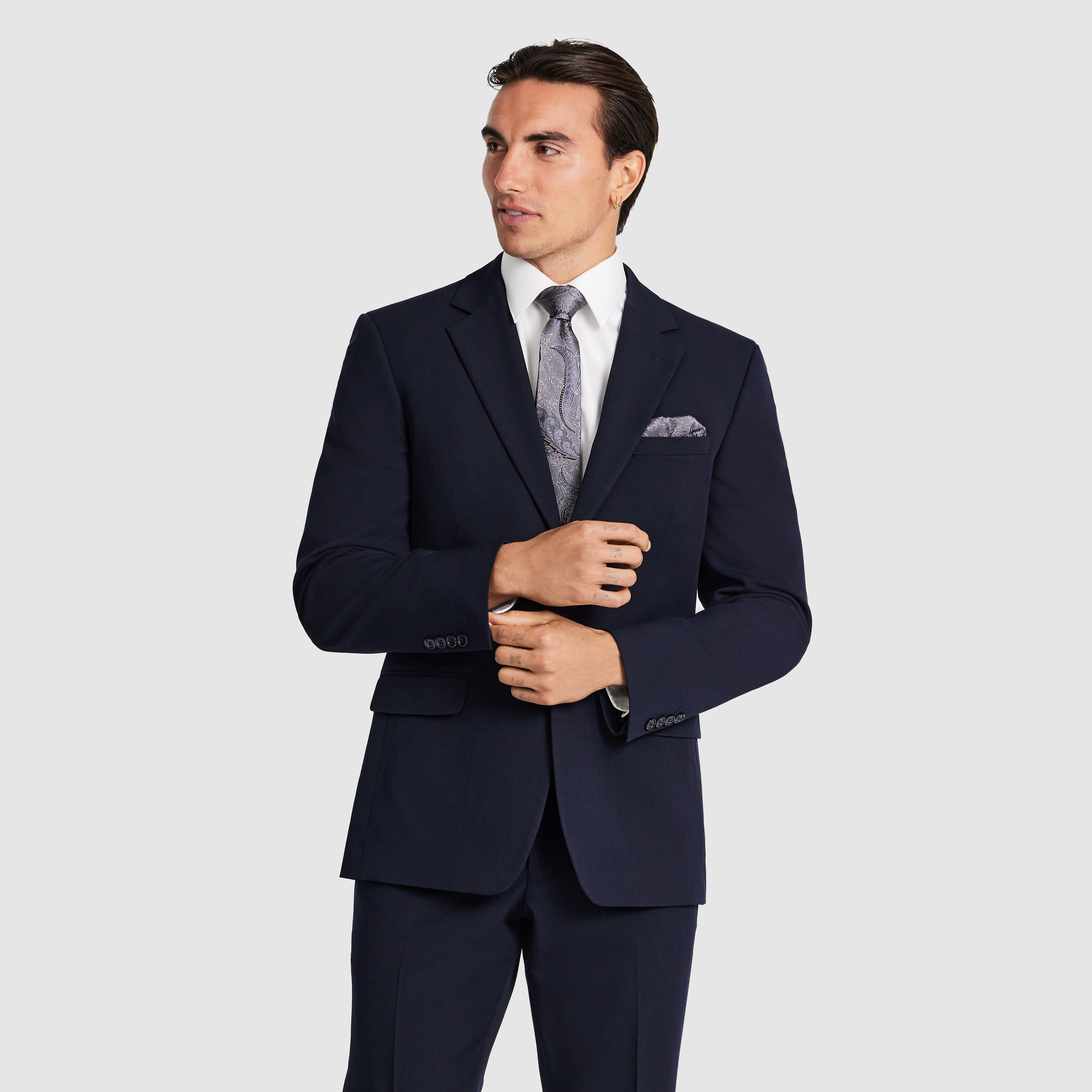  Navy Bentley Regular Three Piece Suit
