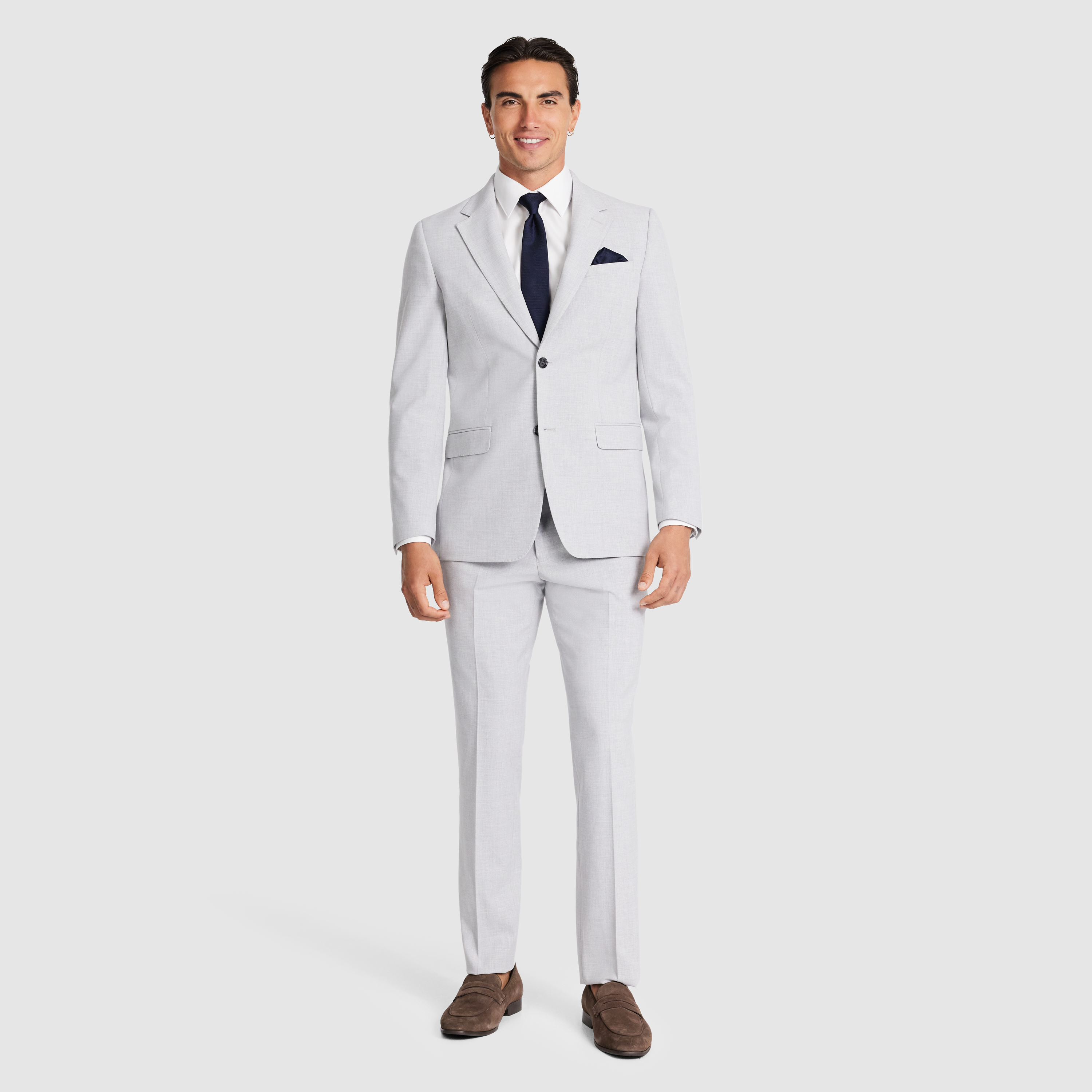Silver Carson Slim Suit