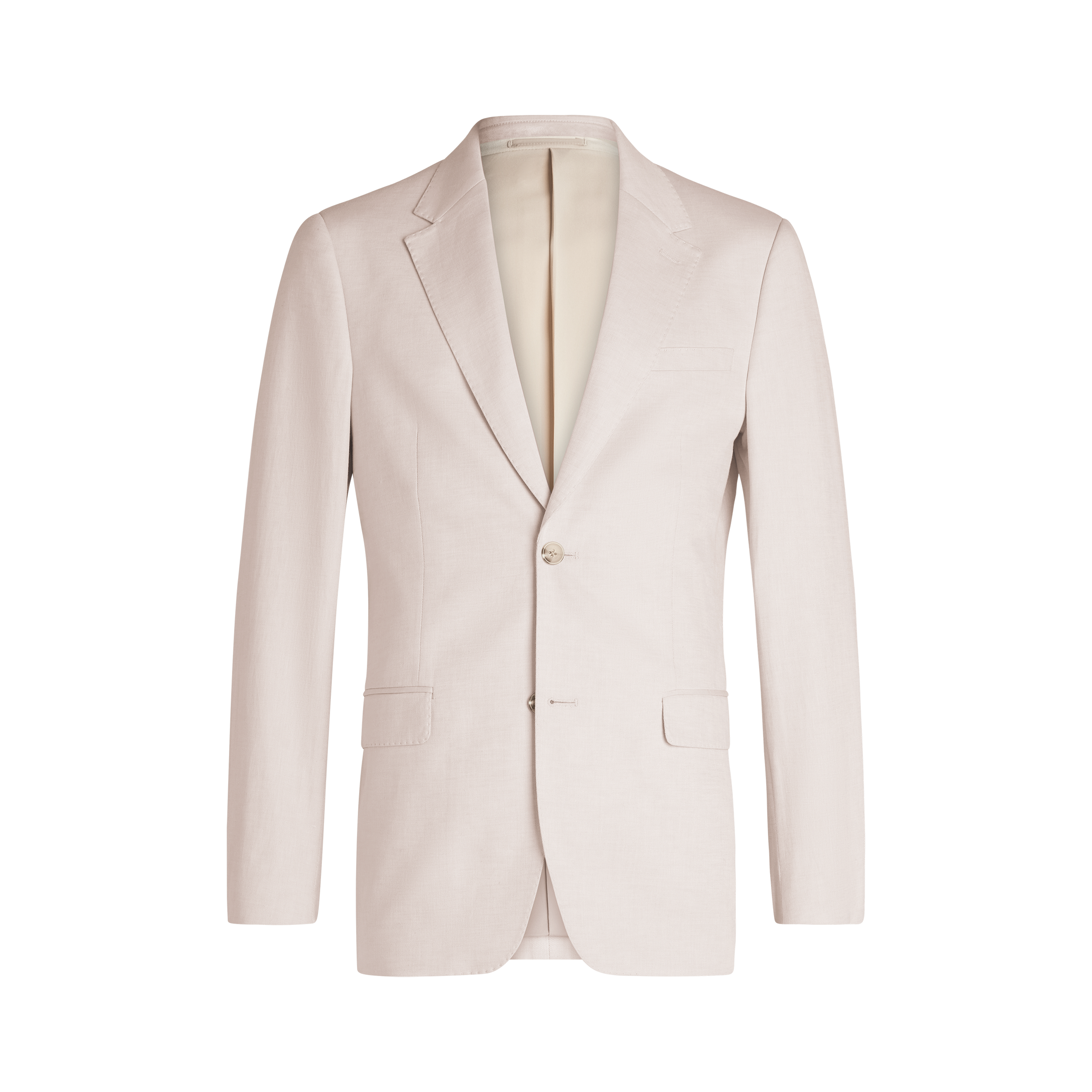 Natural Jaeden Slim Linen Suit Jacket