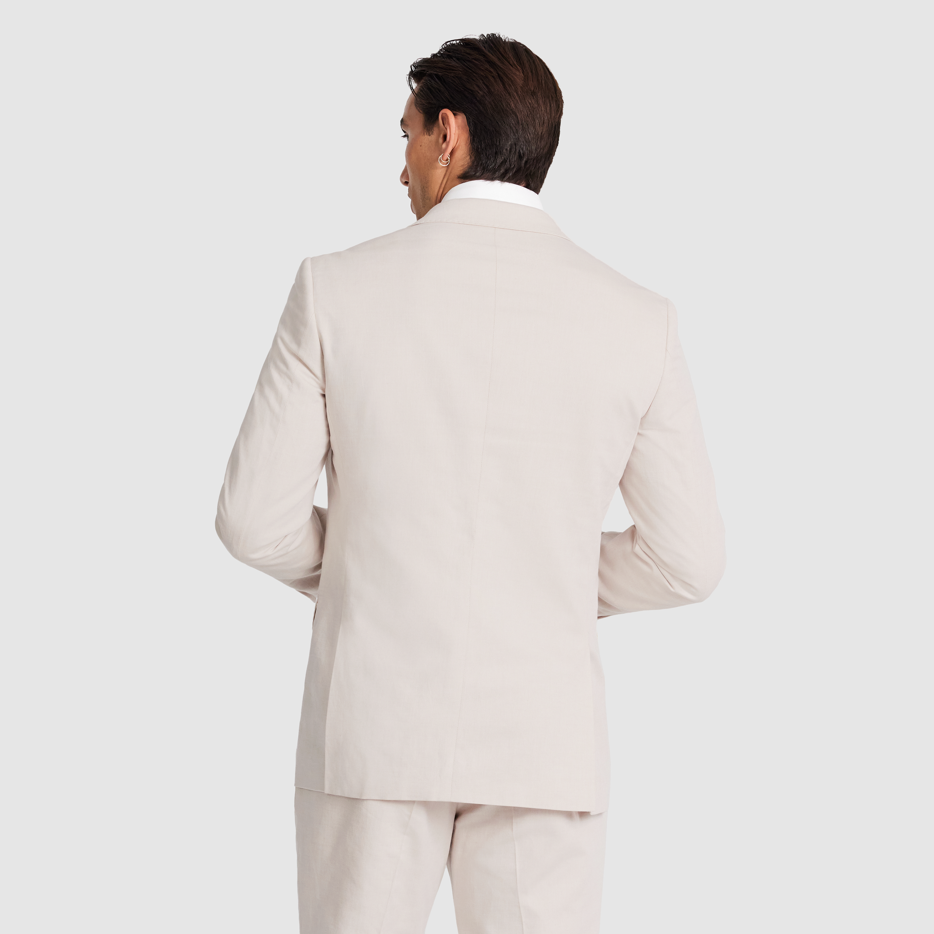  Natural Jaeden Slim Linen Suit