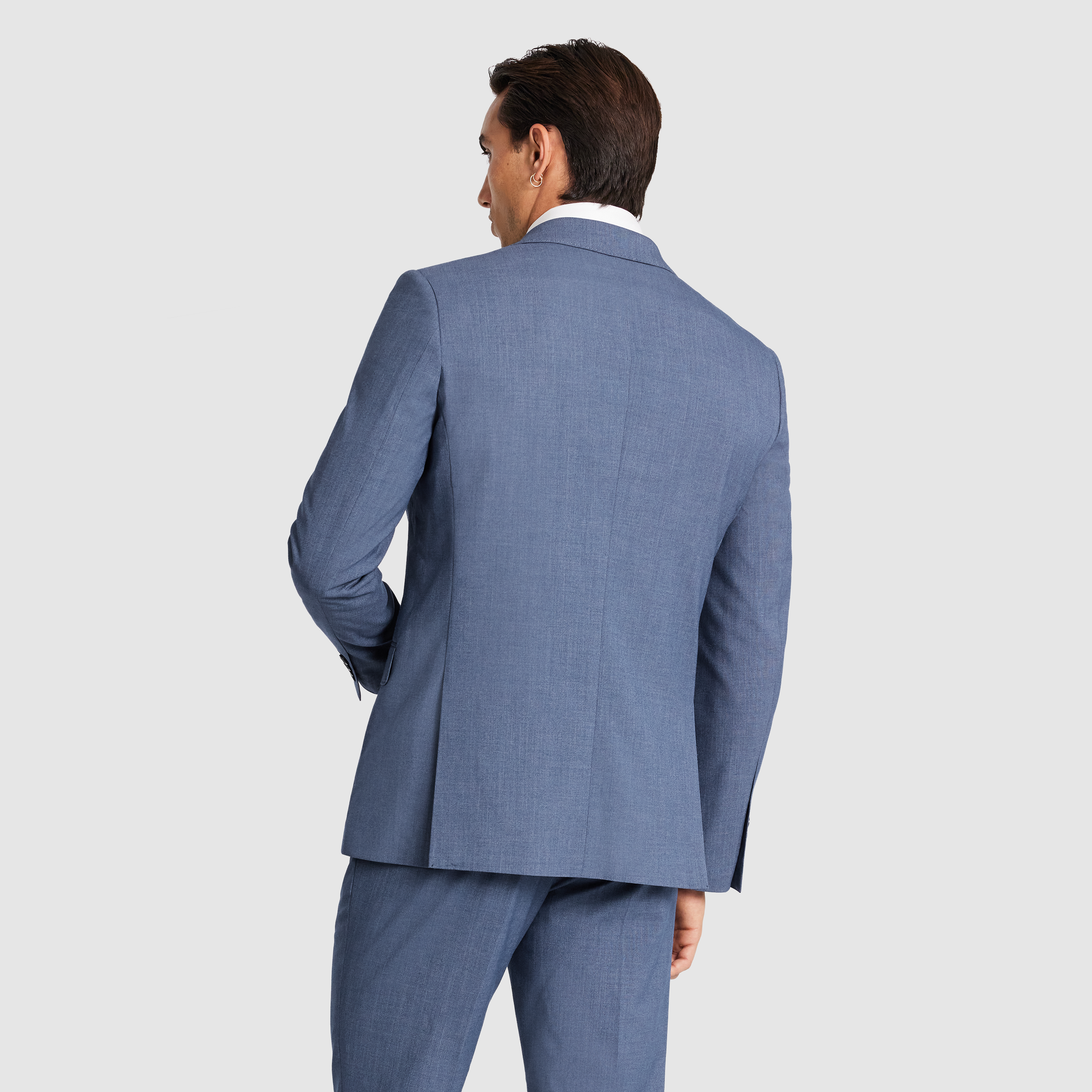 Mid Blue Desoto Slim Suit Jacket