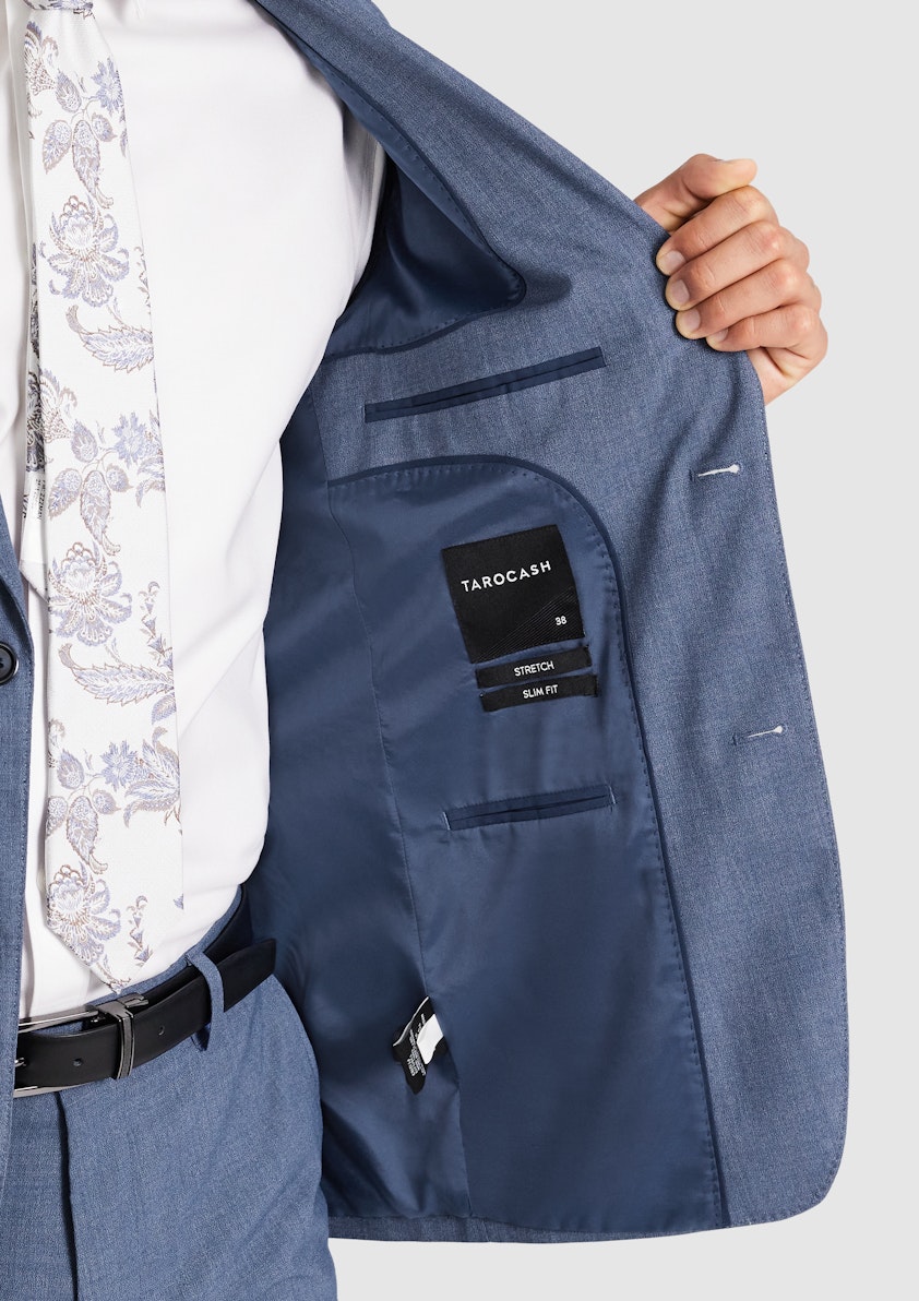 Mid Blue Desoto Slim Suit Jacket