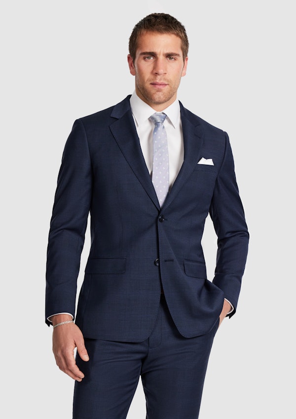 Ty Slim Check Wool Suit Jkt