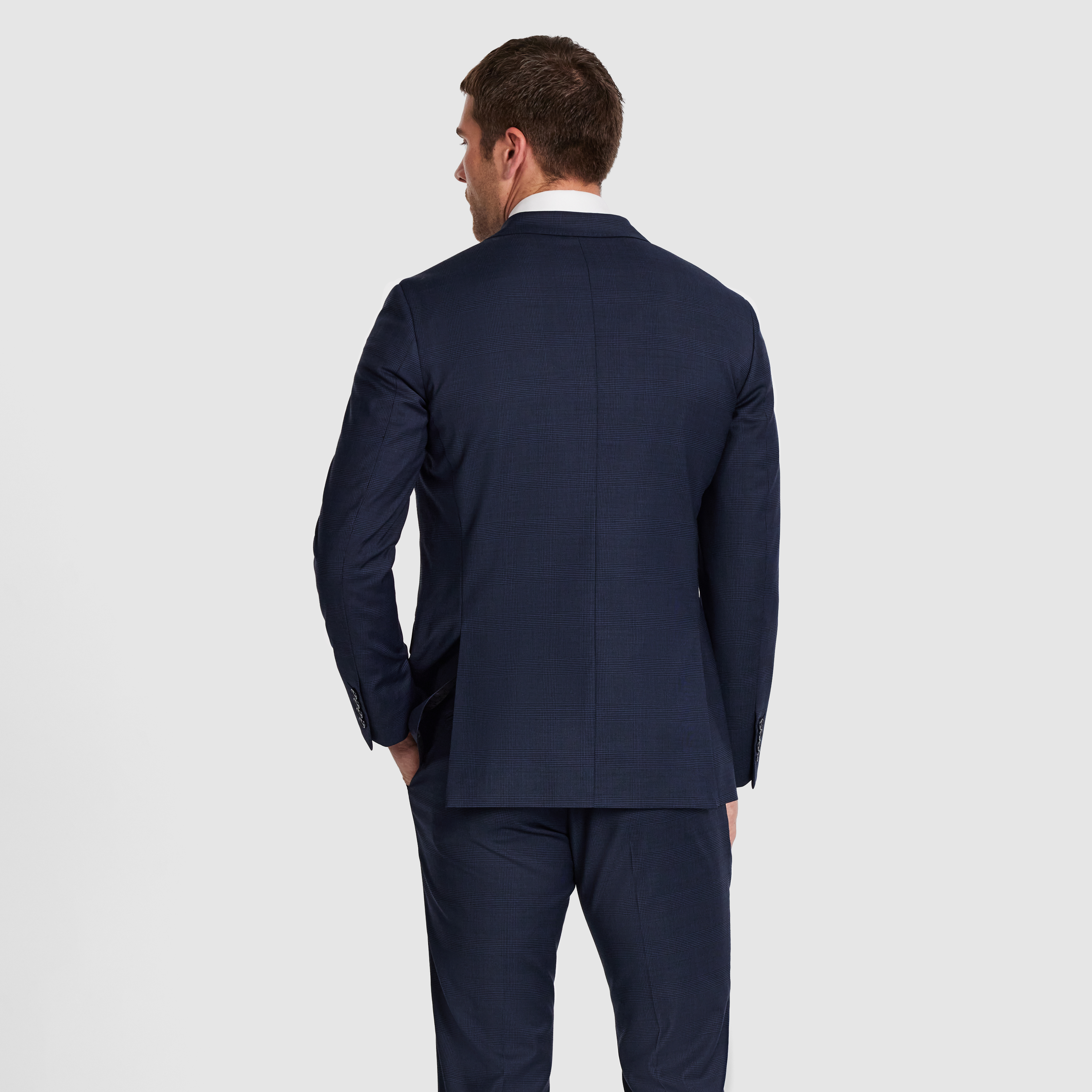 Ty Slim Check Wool Suit Jkt