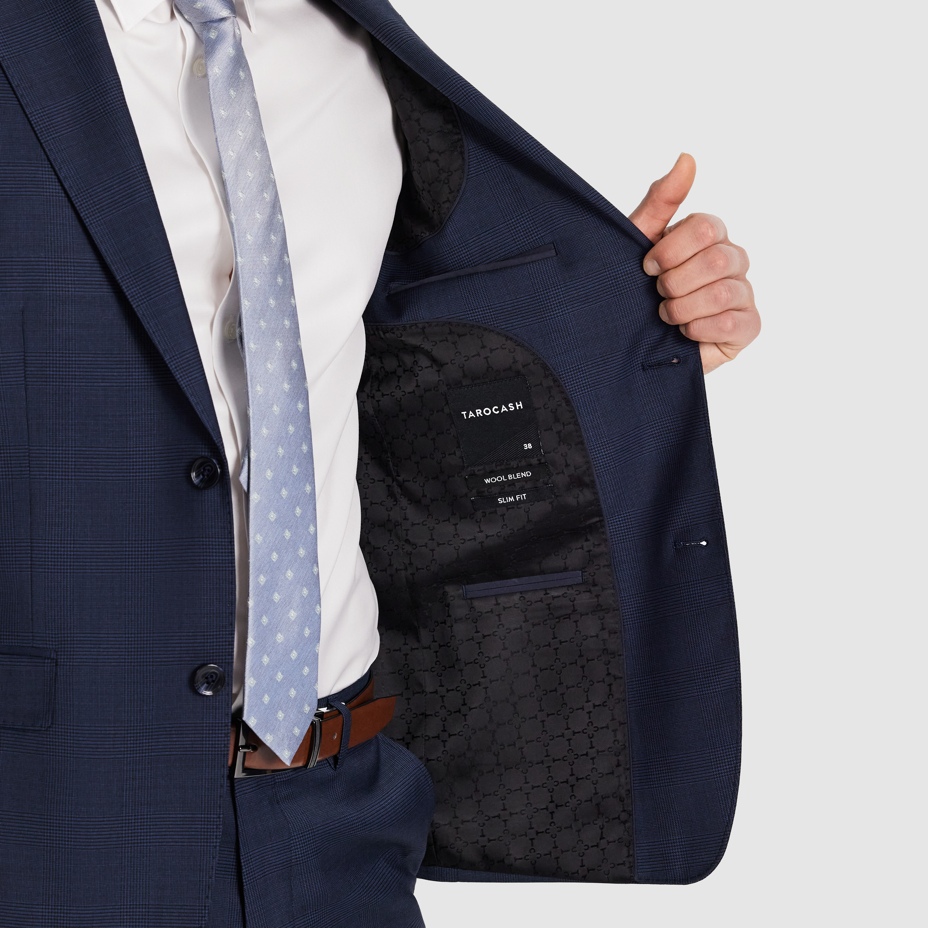 Ty Slim Check Wool Suit Jkt