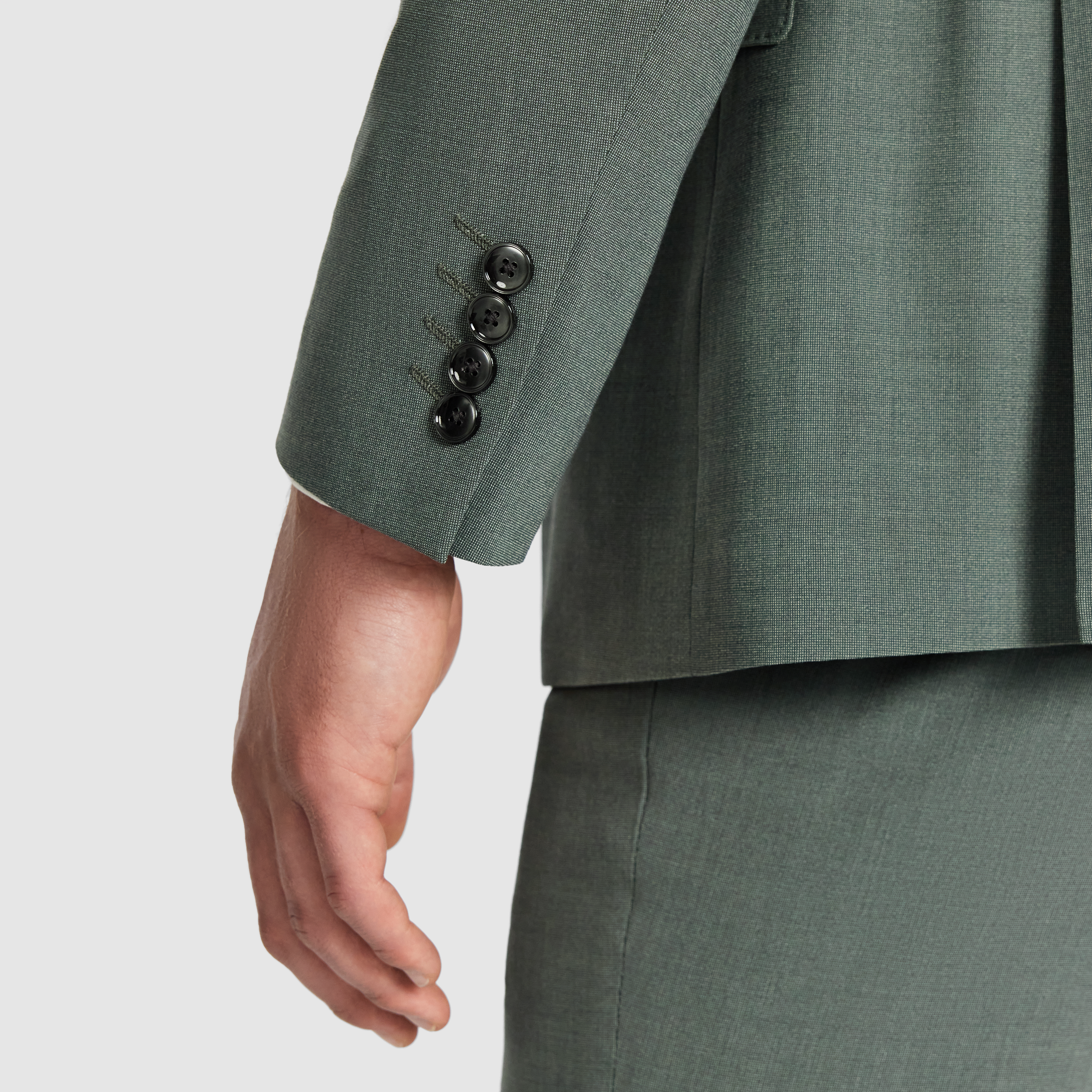  Mid Green Eli Slim Suit