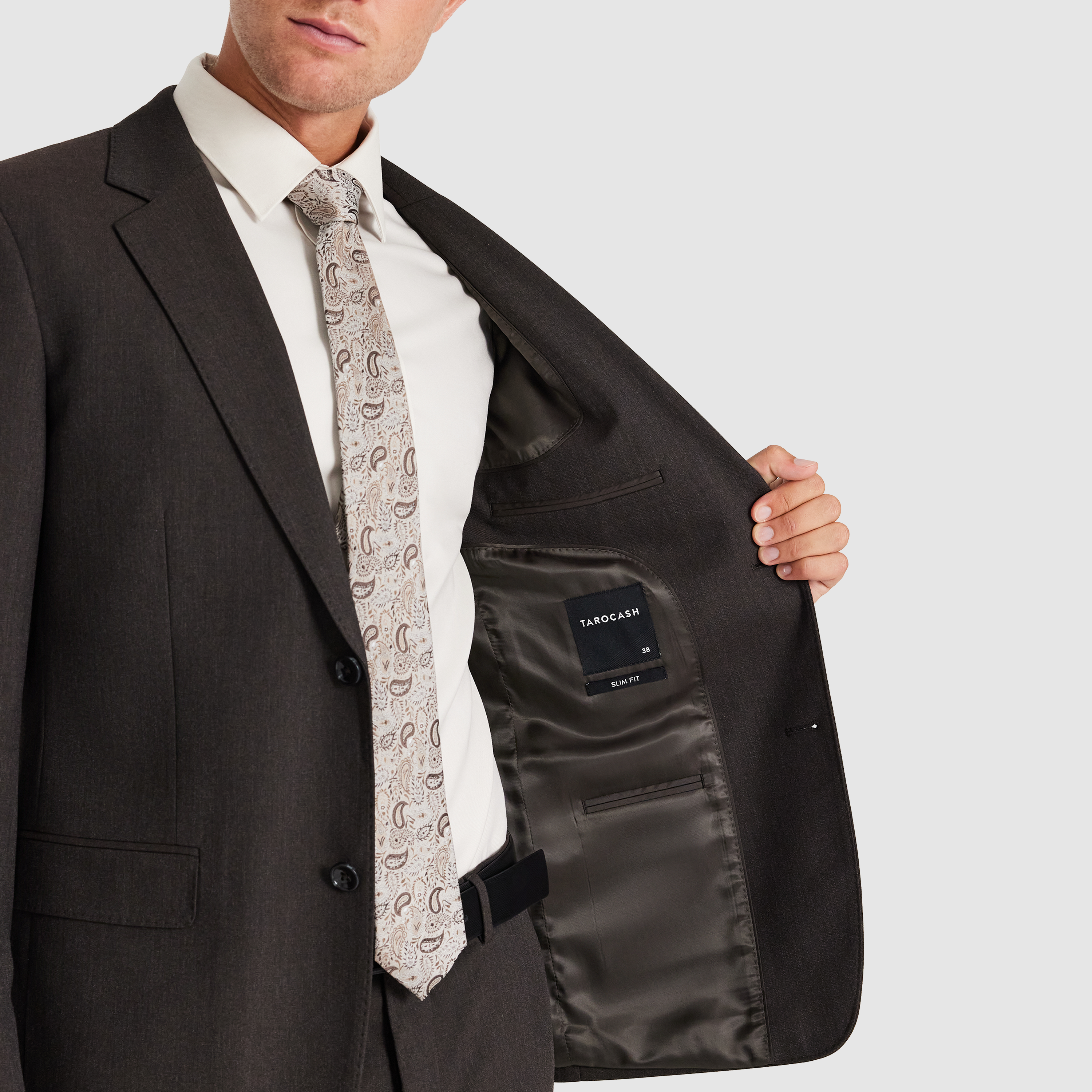 Chocolate Norris Slim Suit Jacket