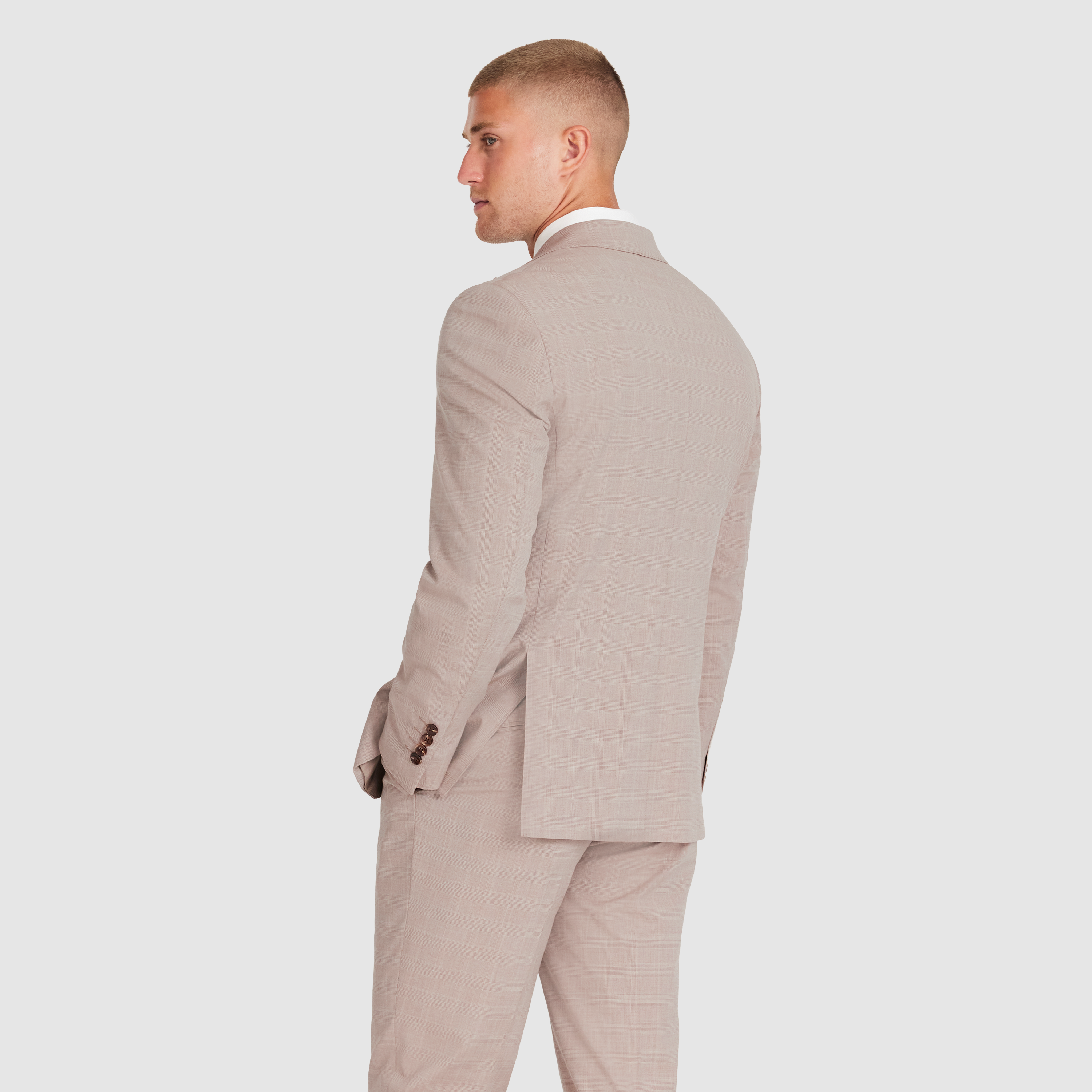  Natural Arden Regular Check Suit