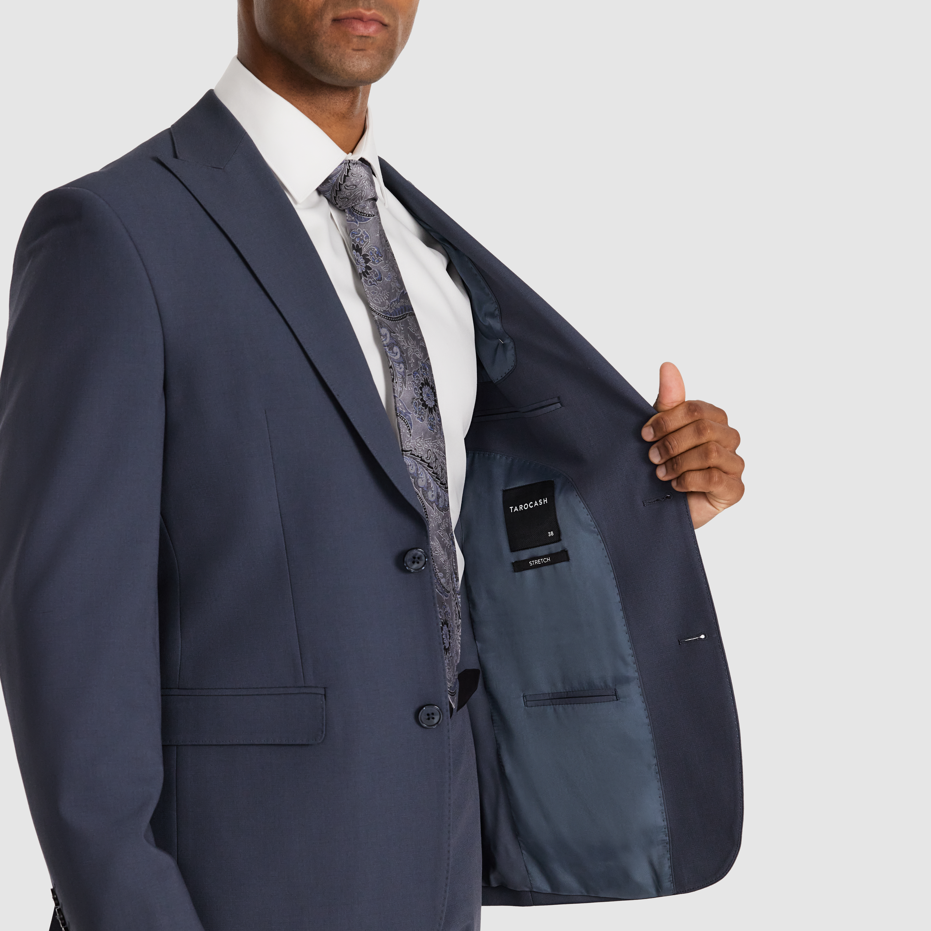 Steel Blue Rhyce Suit Jacket