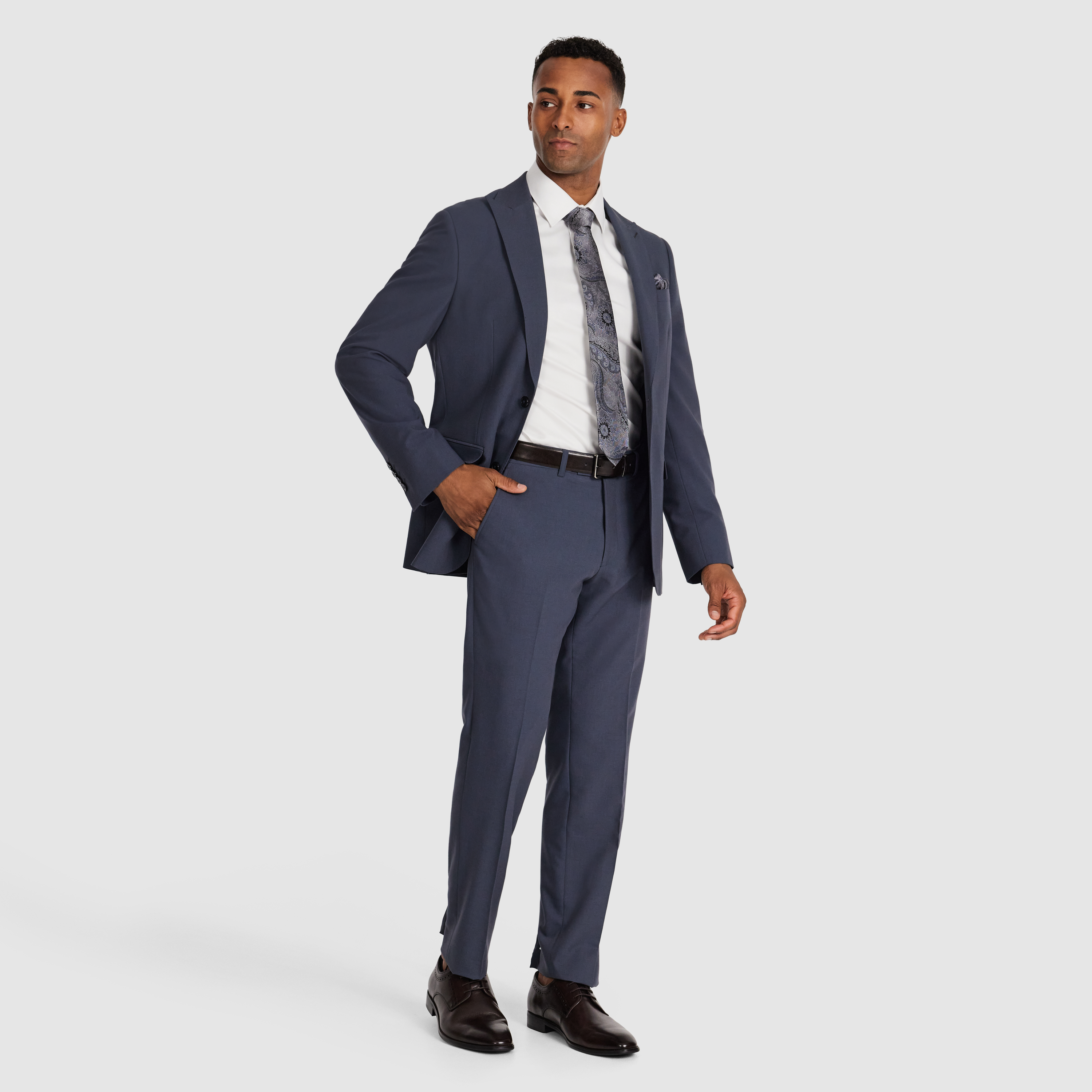 Steel Blue Rhyce Suit Jacket