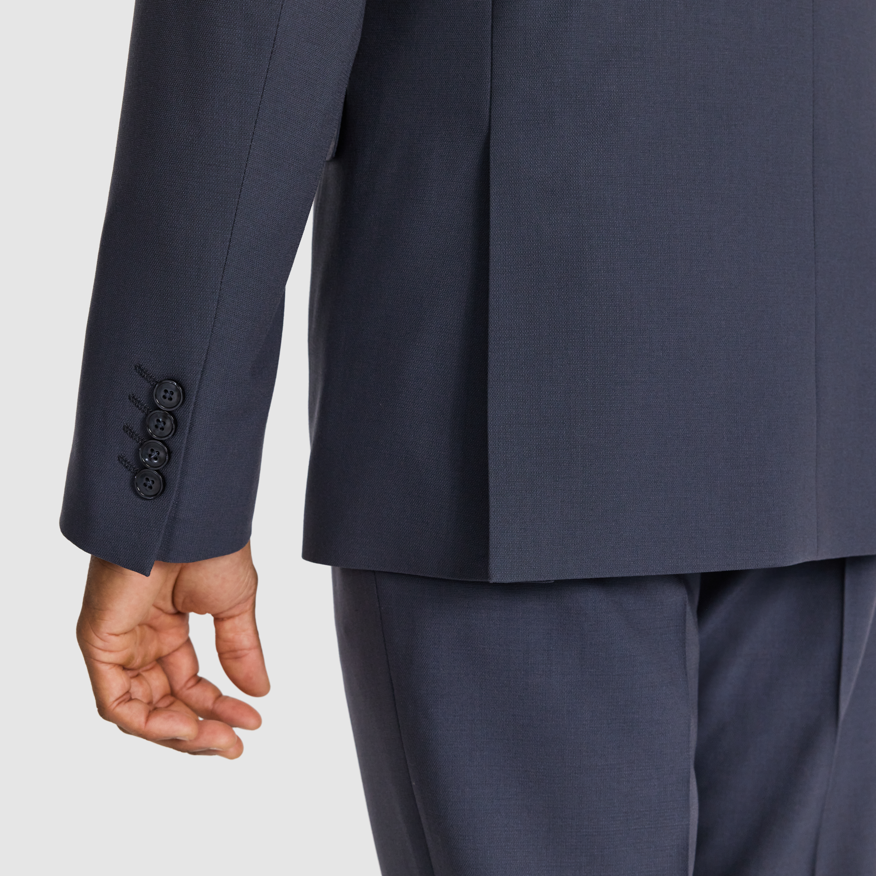 Steel Blue Rhyce Suit Jacket