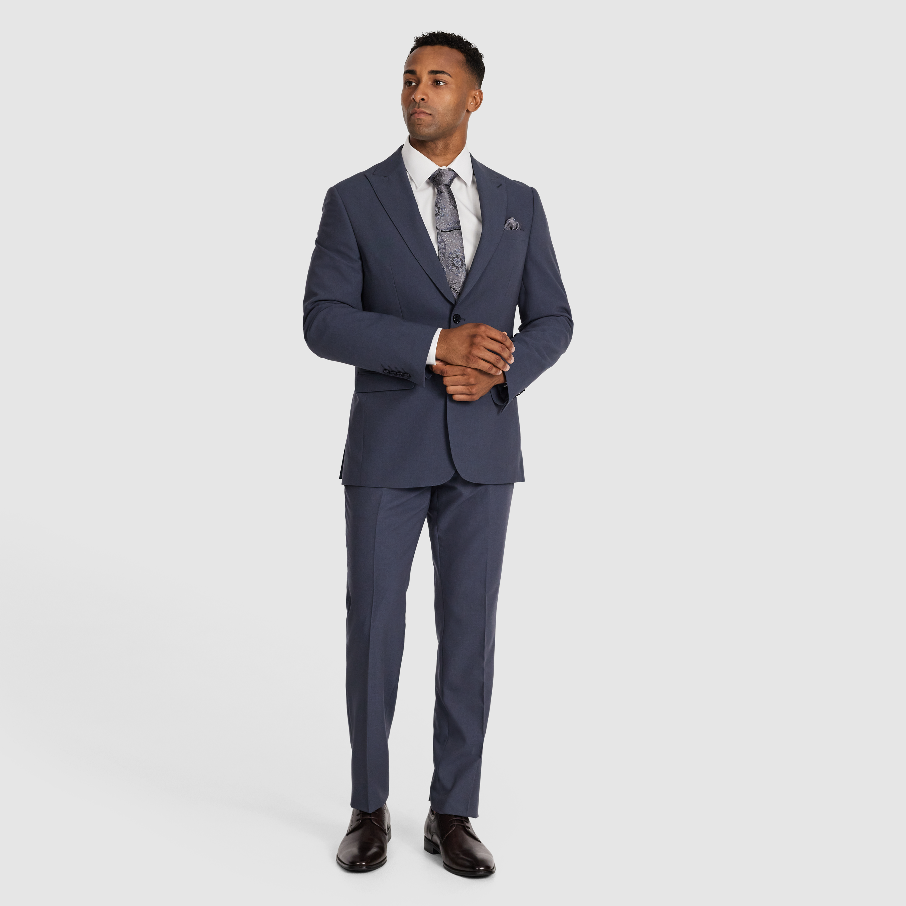 Steel Blue Rhyce Regular Suit