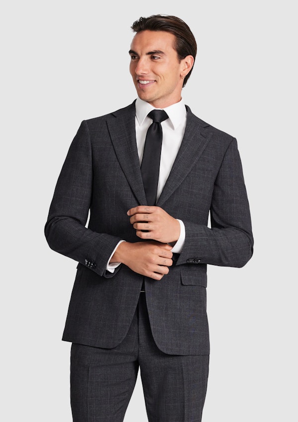 Lev Slim Check Suit Jacket