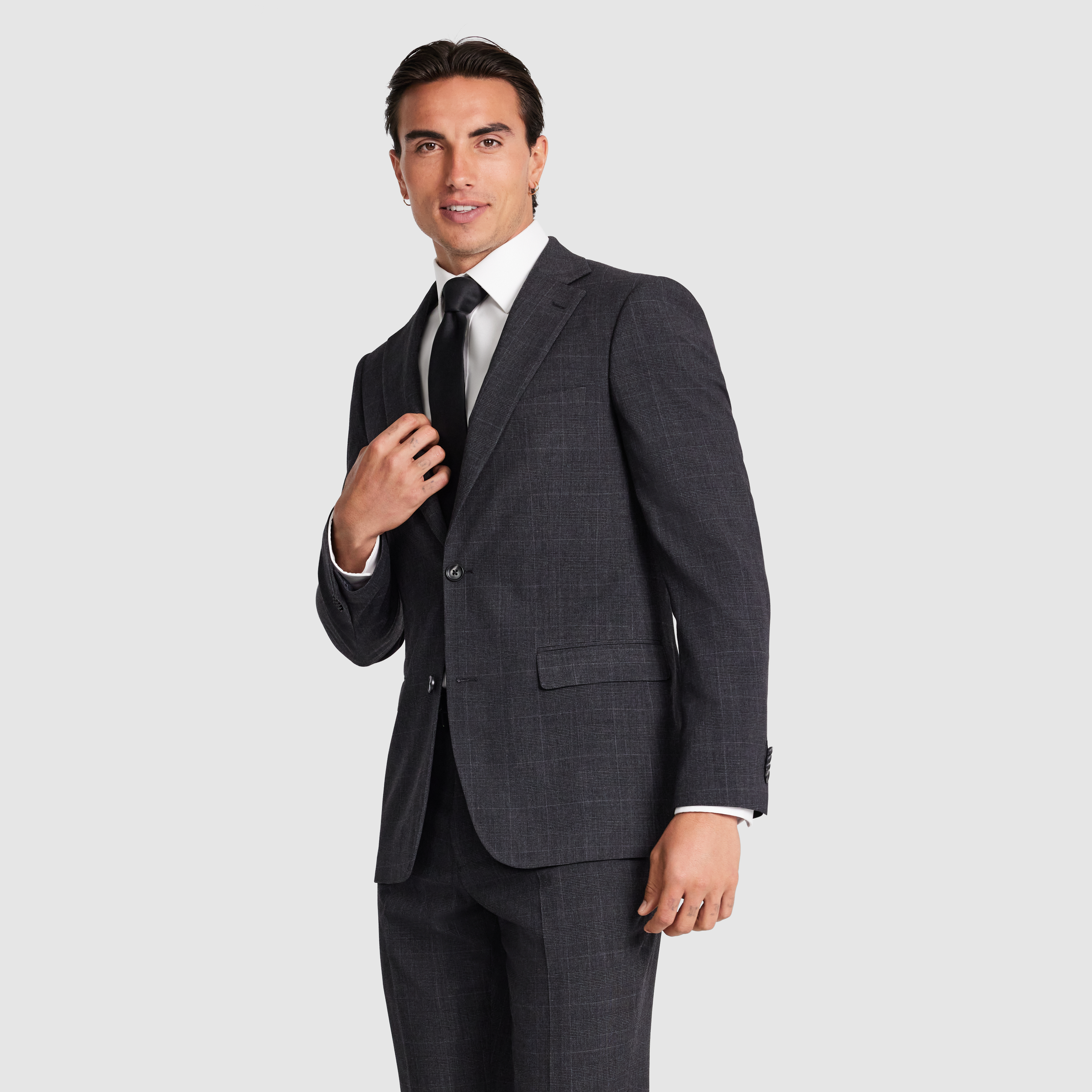 Lev Slim Check Suit Jacket