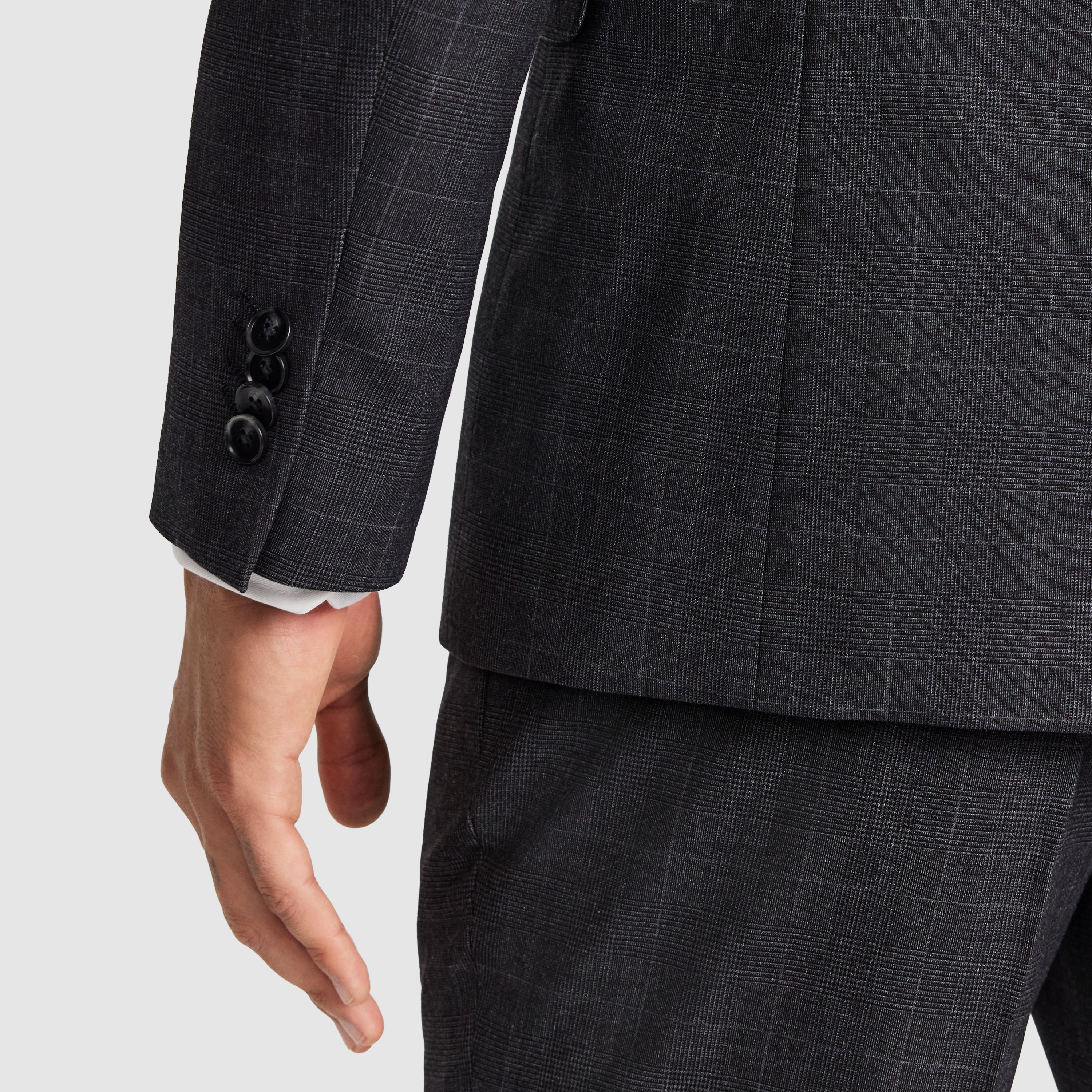  Charcoal Lev Slim Suit