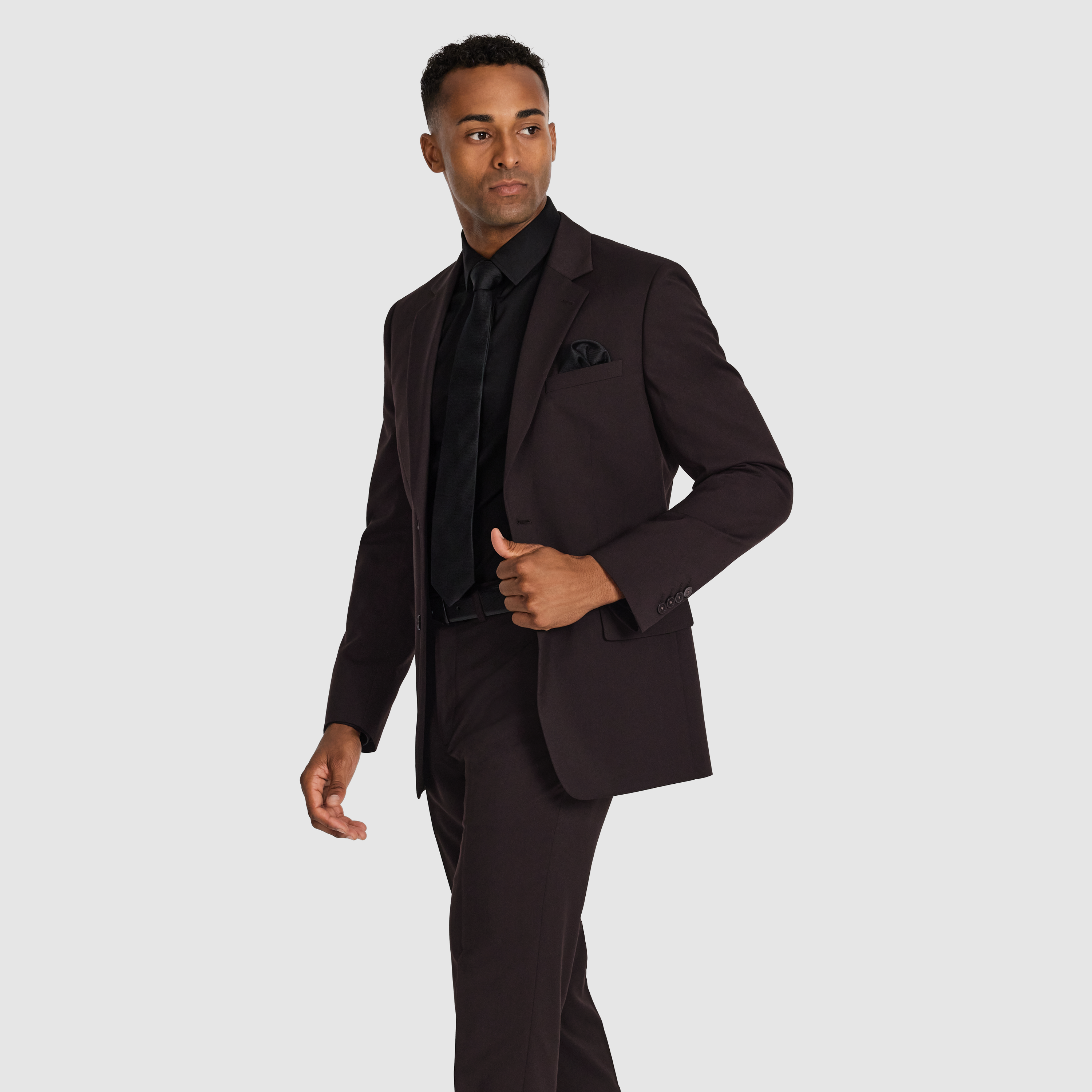 Burgundy Forge Slim Suit Jacket