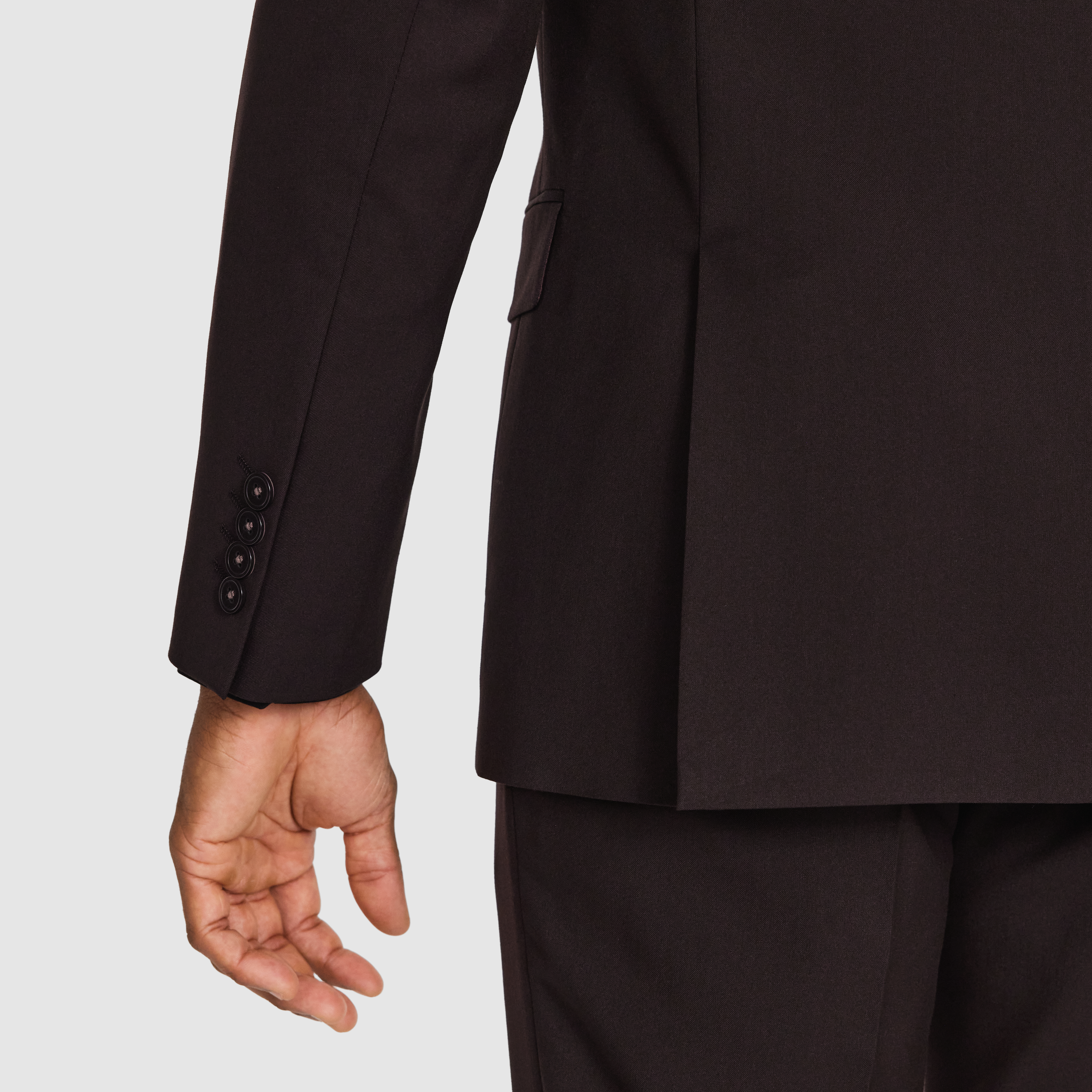 Burgundy Forge Slim Suit Jacket