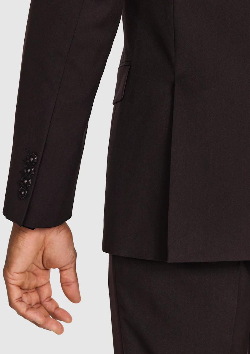 Burgundy Forge Slim Suit Jacket