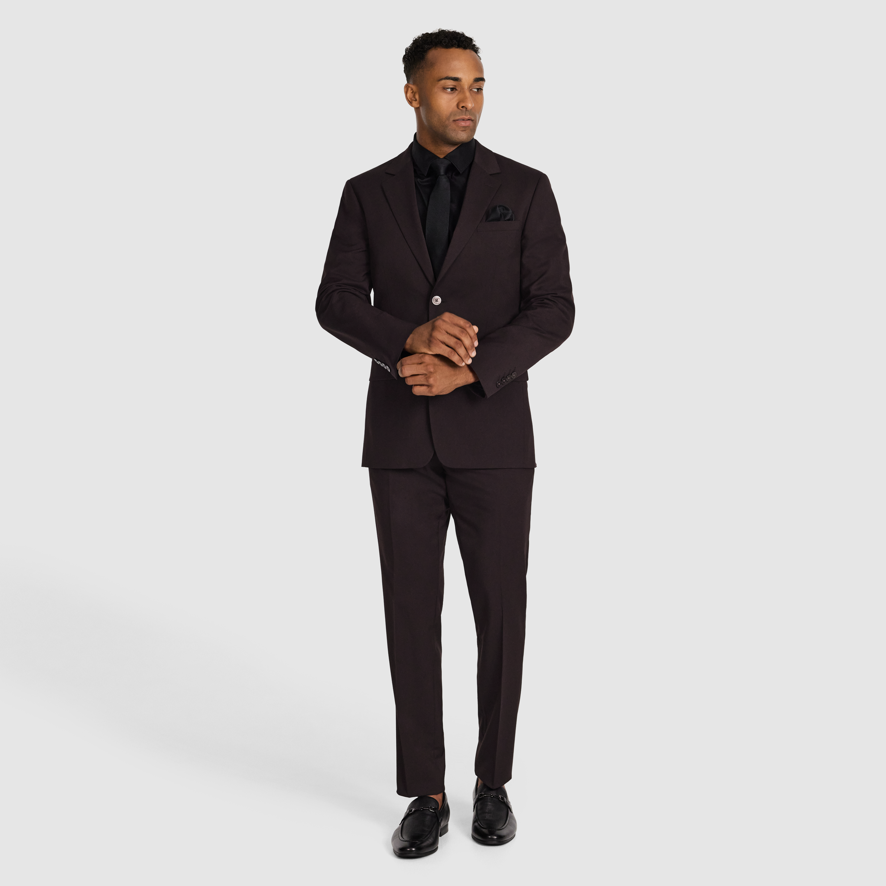 Burgundy Forge Slim Suit Jacket