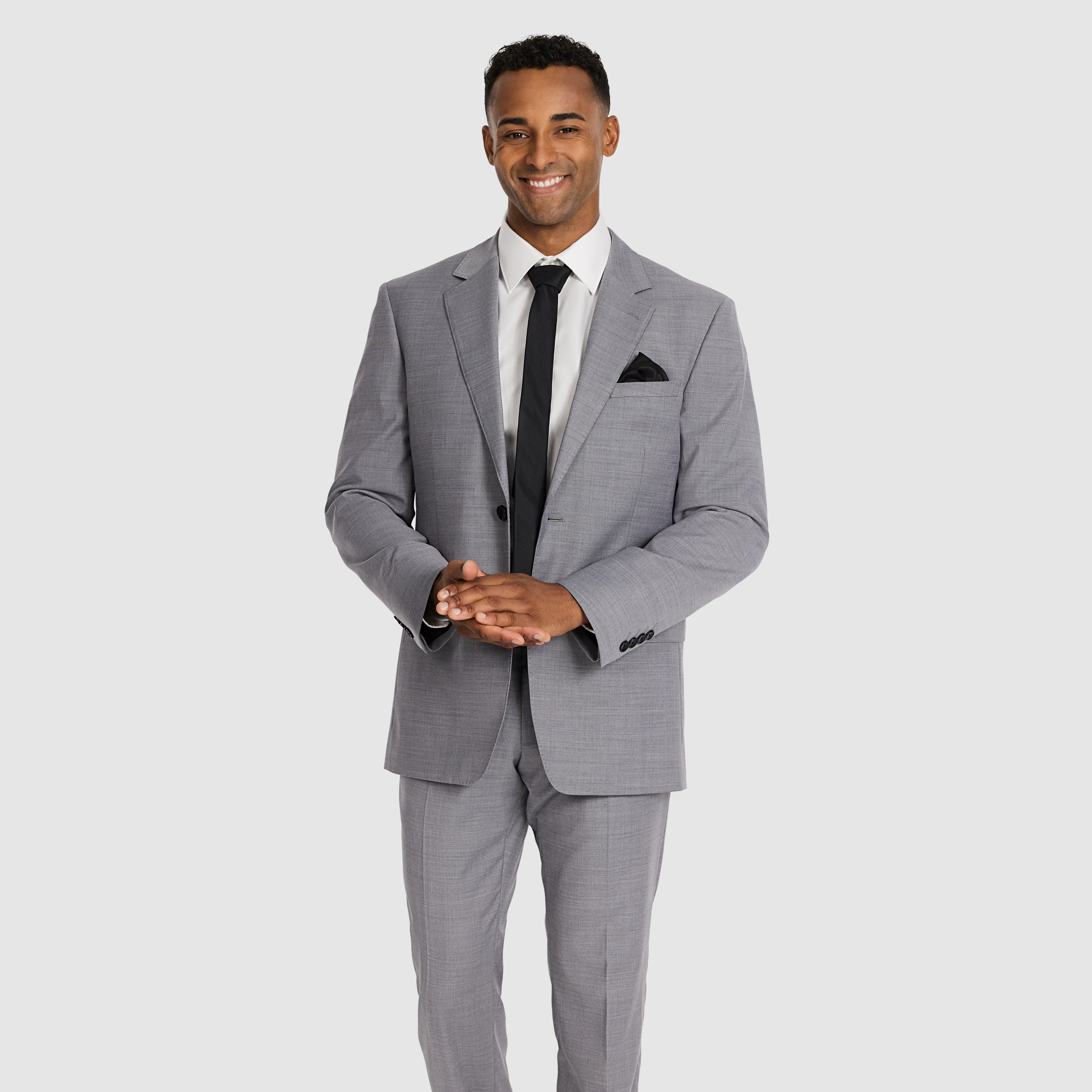  Mid Grey Knight Regular Wool Suit
