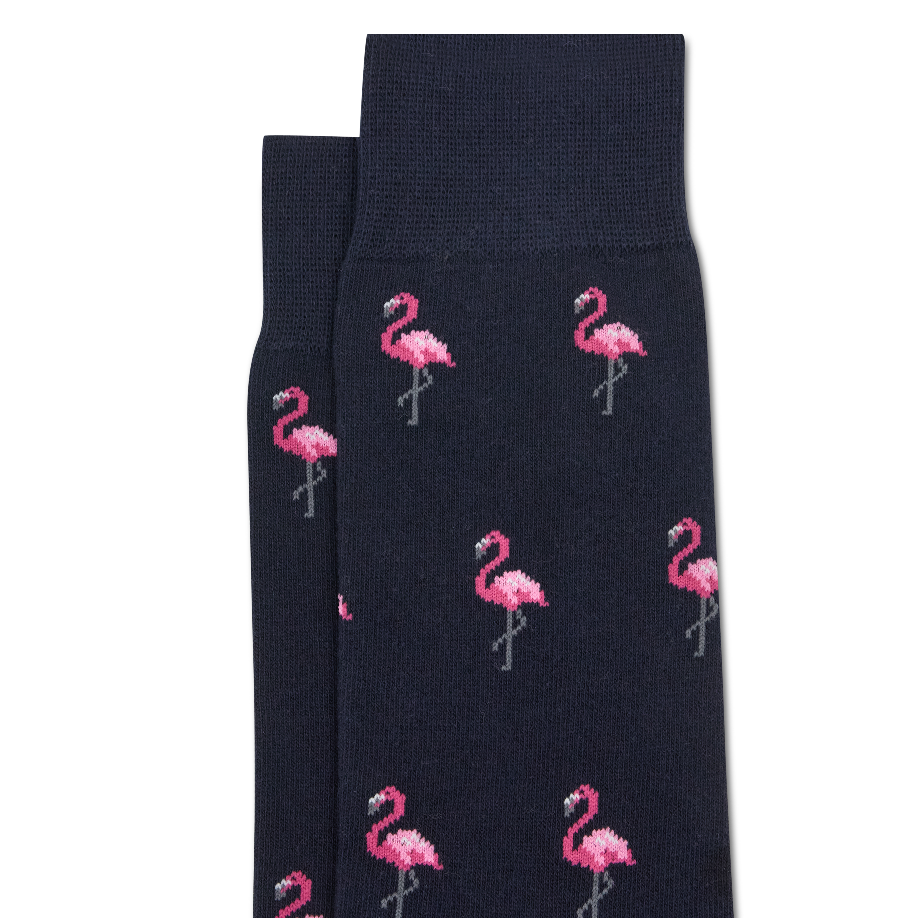 Navy Mini Flamingo Sock