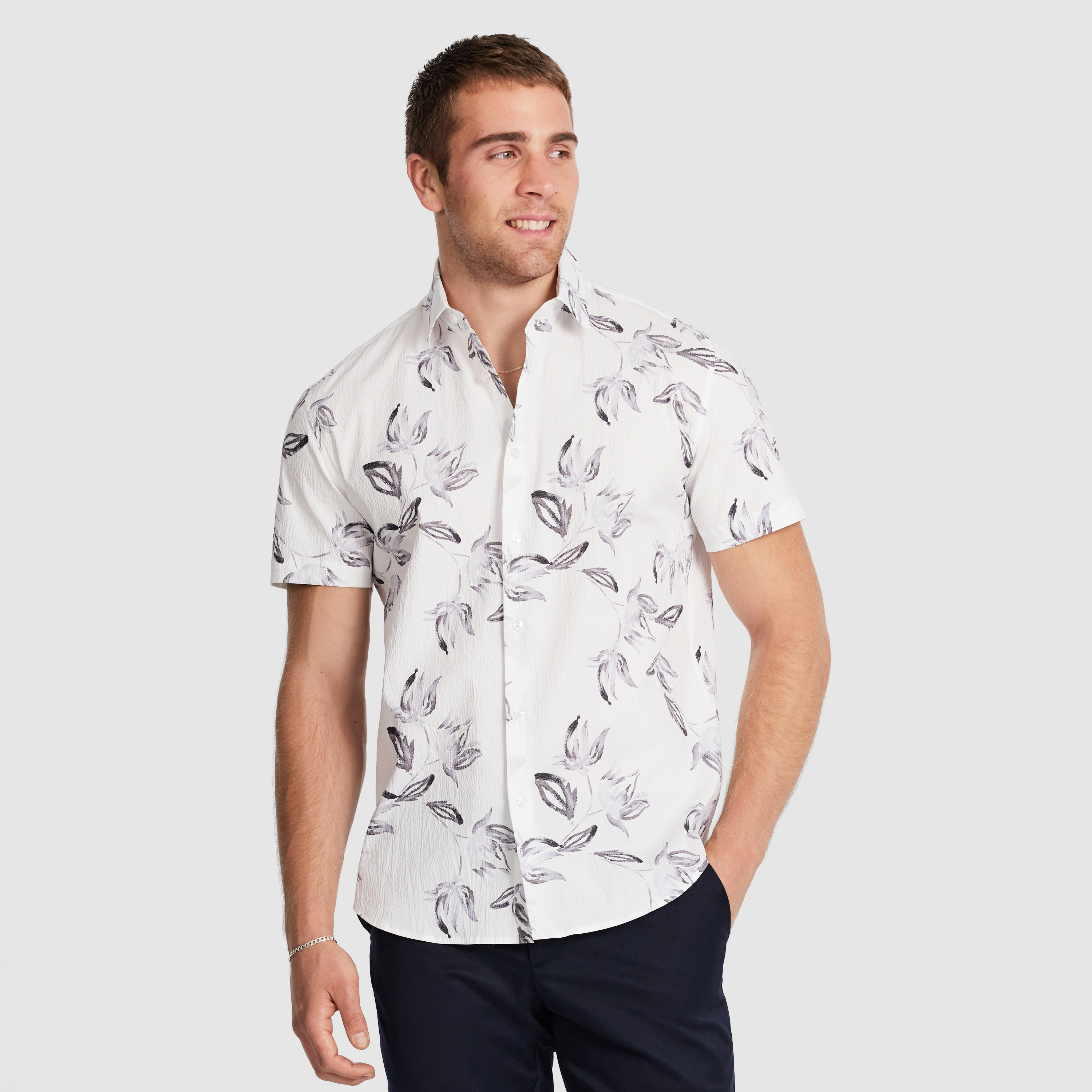 Santal Textured Floral Shirt