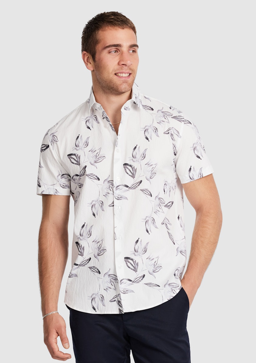 Santal Textured Floral Shirt
