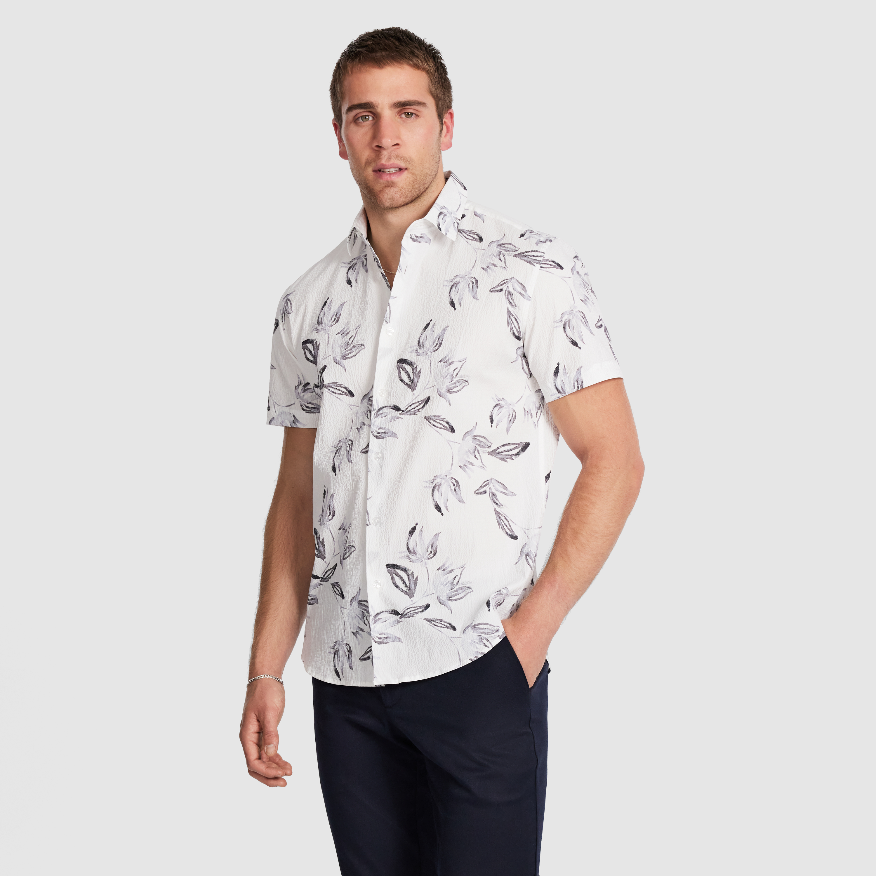 Santal Textured Floral Shirt
