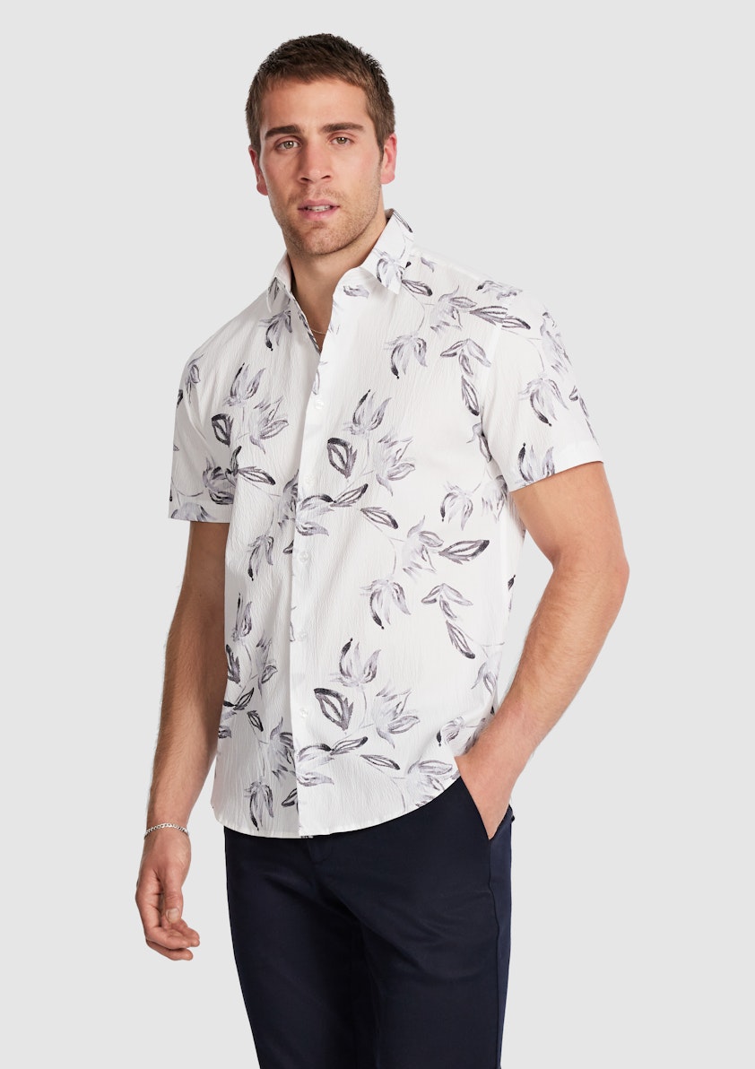 Santal Textured Floral Shirt