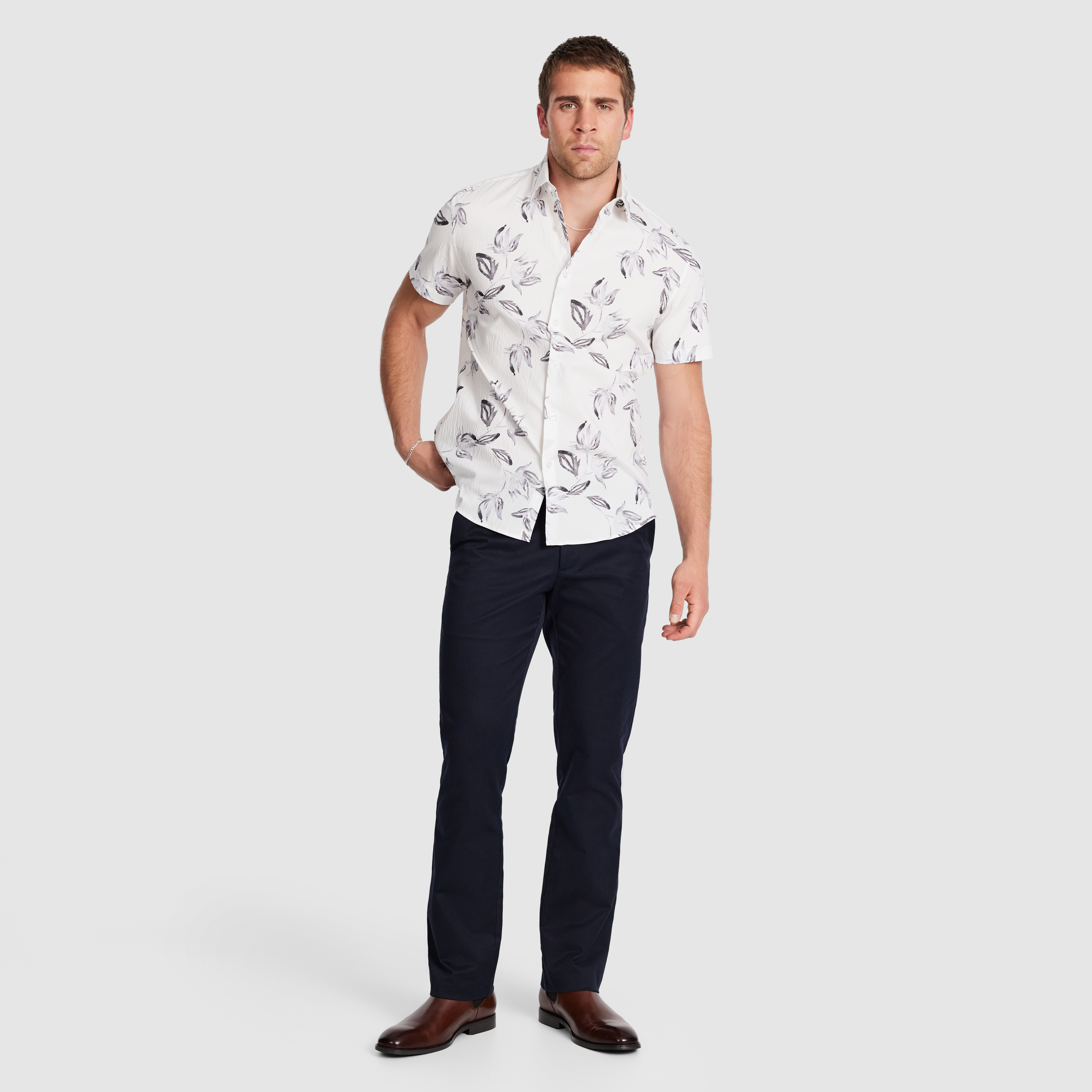 Santal Textured Floral Shirt