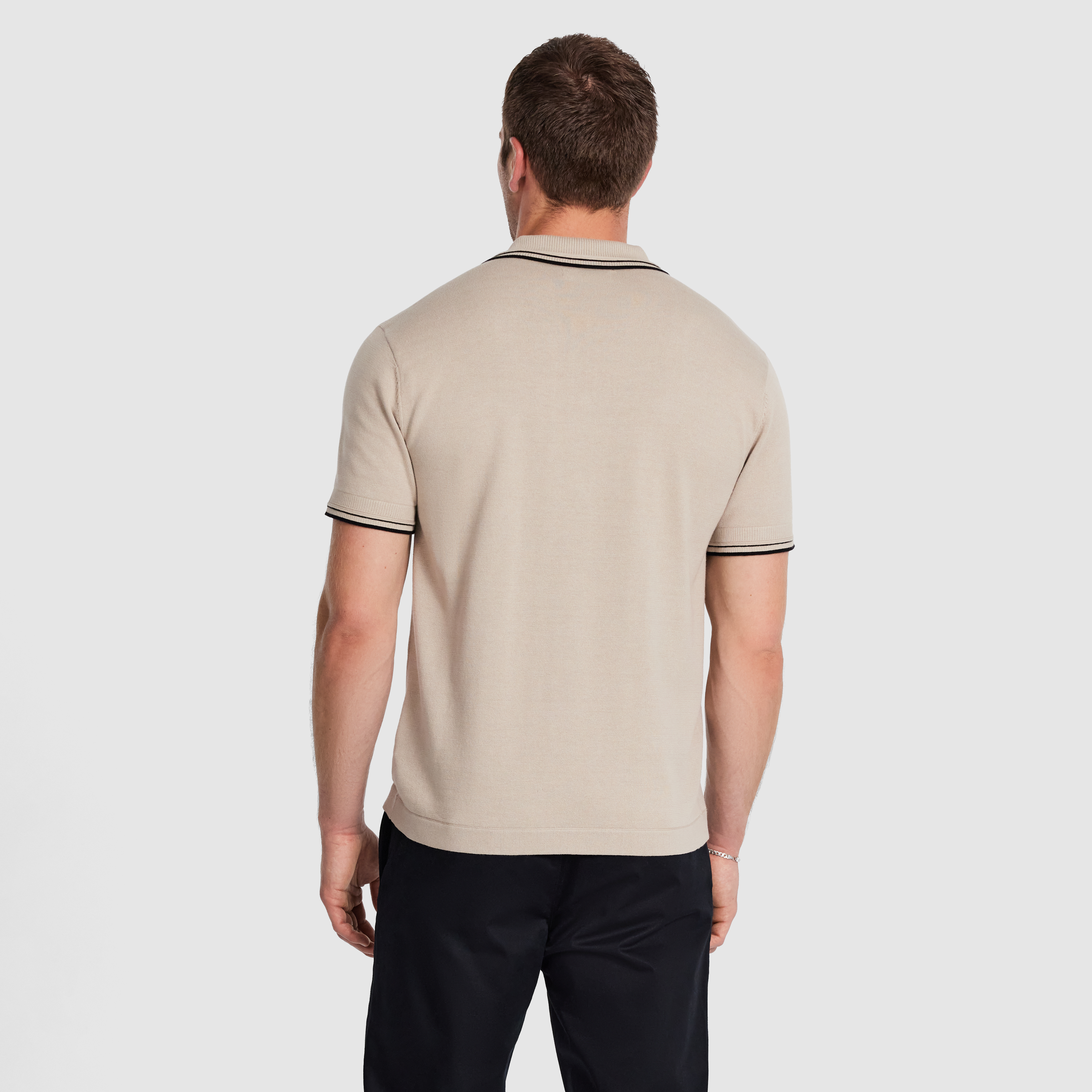 Natural Dejan Knit Shirt