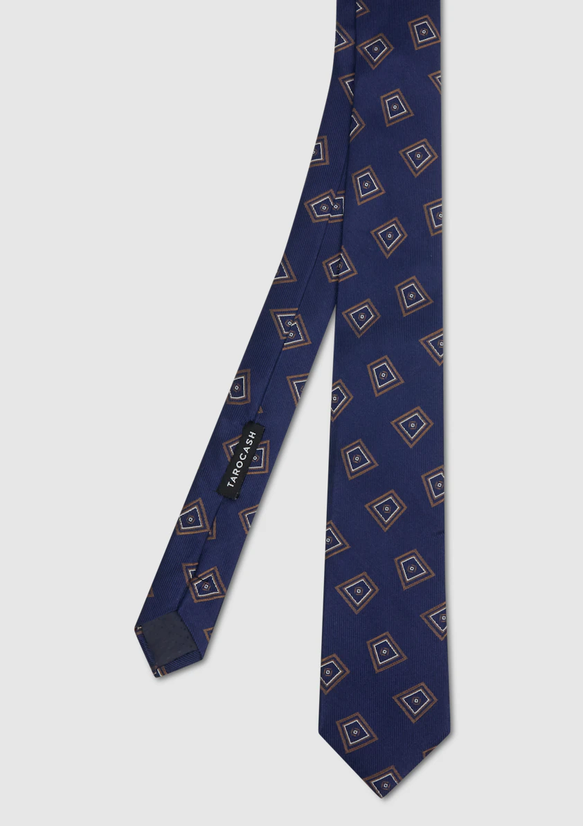 Braye Geo Silk Tie
