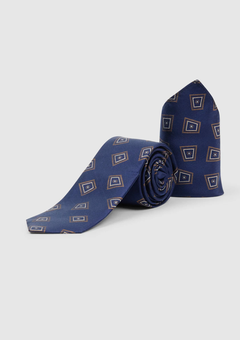 Braye Geo Silk Tie