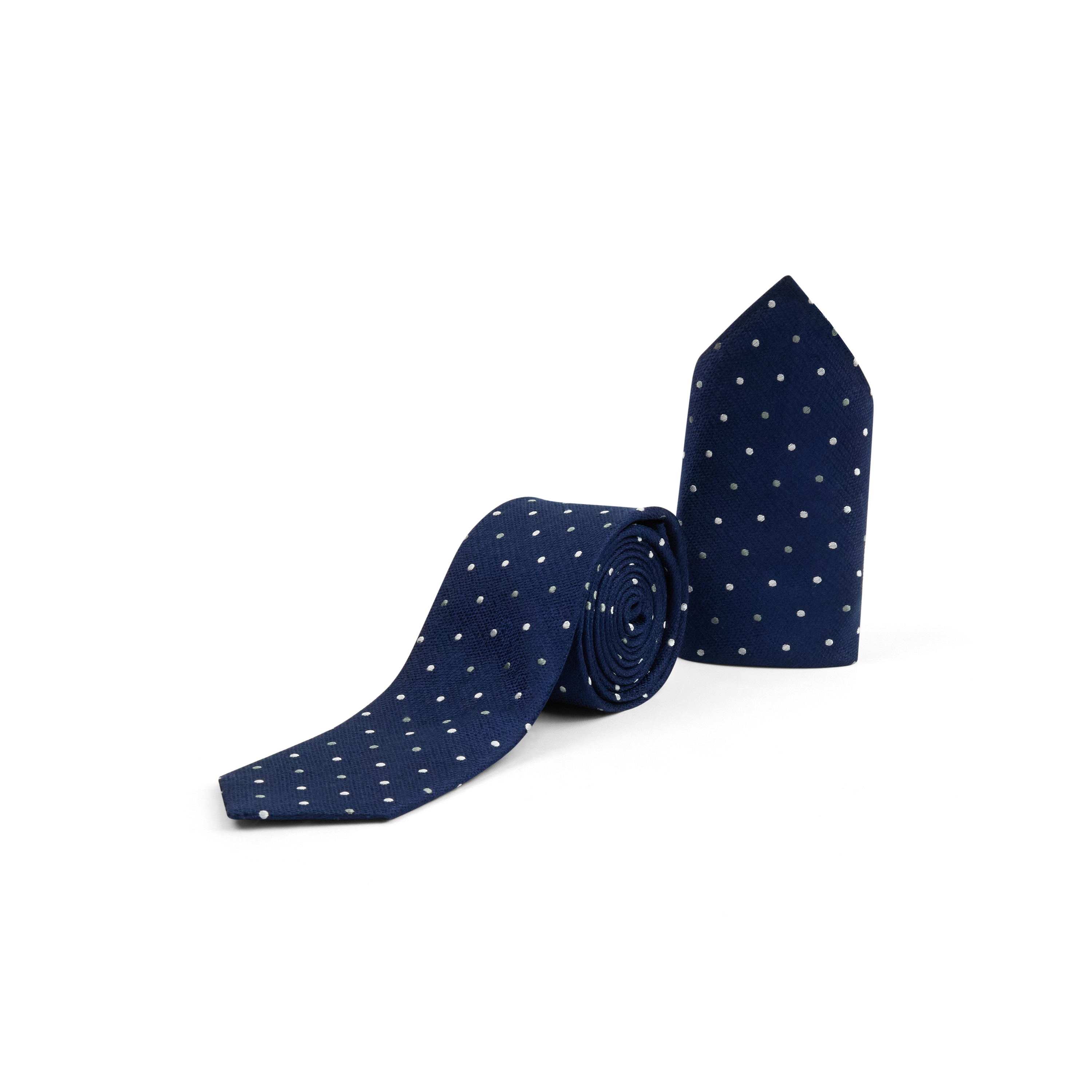 Navy Glenbrooke Silk Pocket Square