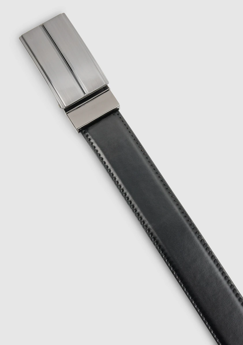 Black/Choc Stockholm Stretch Belt