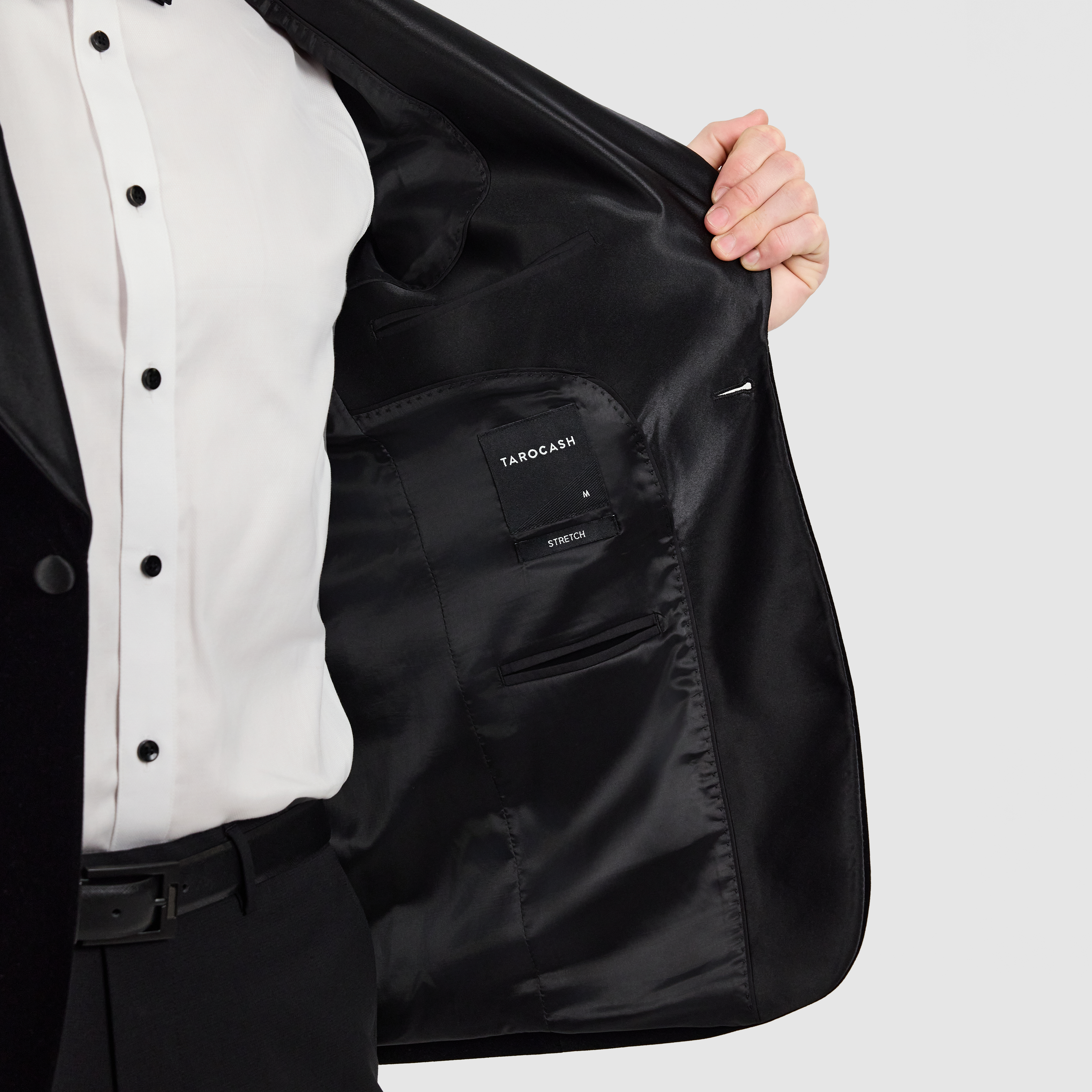 Obsidian Velvet Tuxedo Jacket