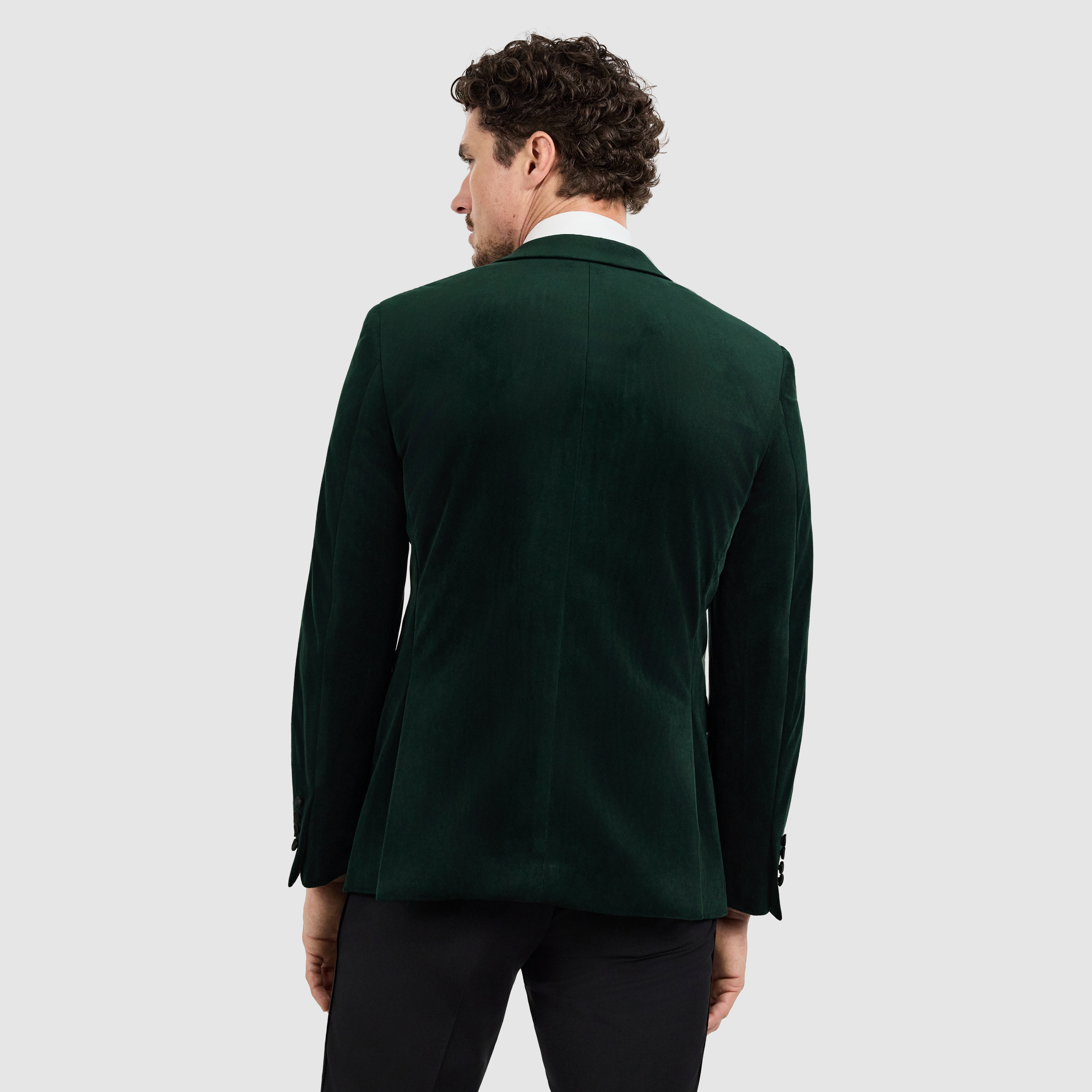 Green Imperium Velvet Tuxedo Jacket