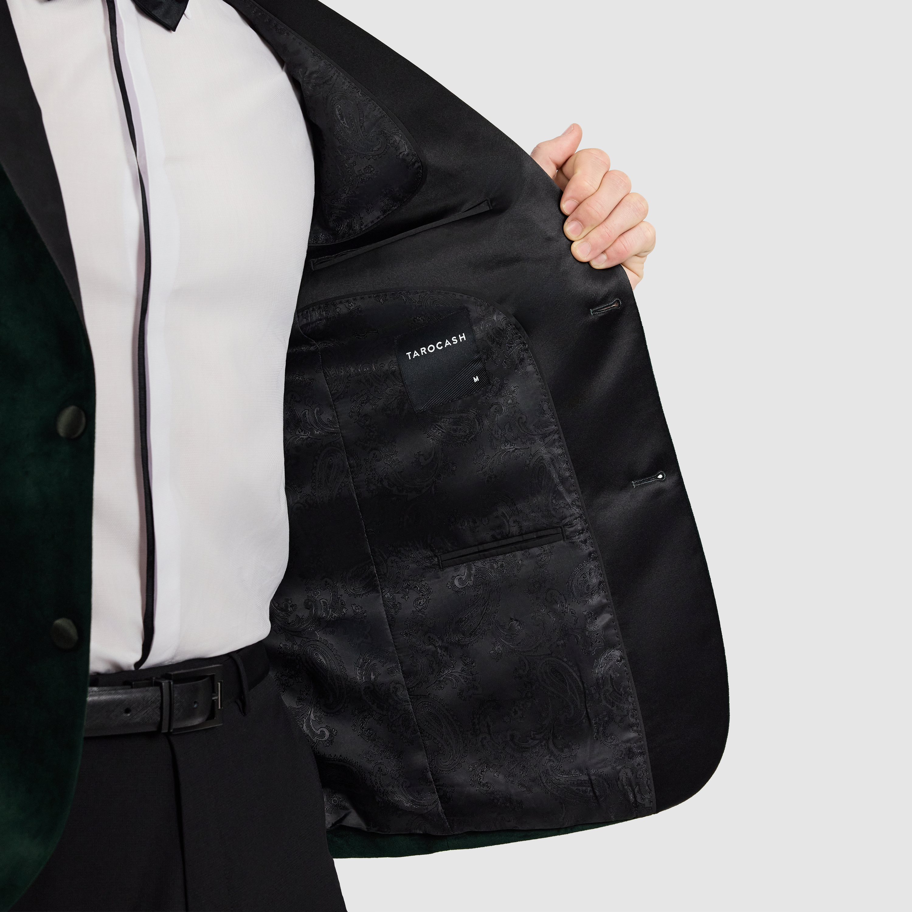 Green Imperium Velvet Tuxedo Jacket