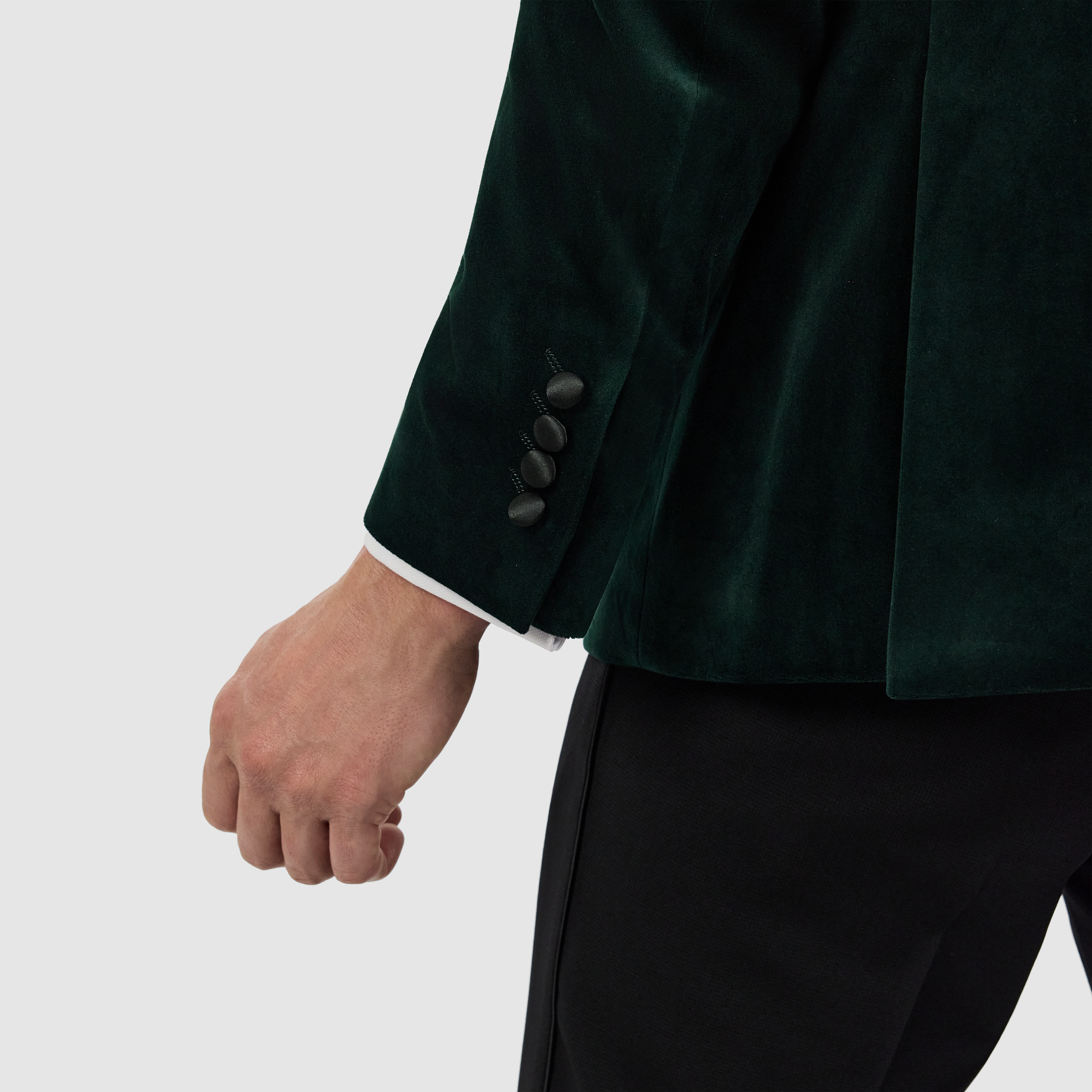 Green Imperium Velvet Tuxedo Jacket