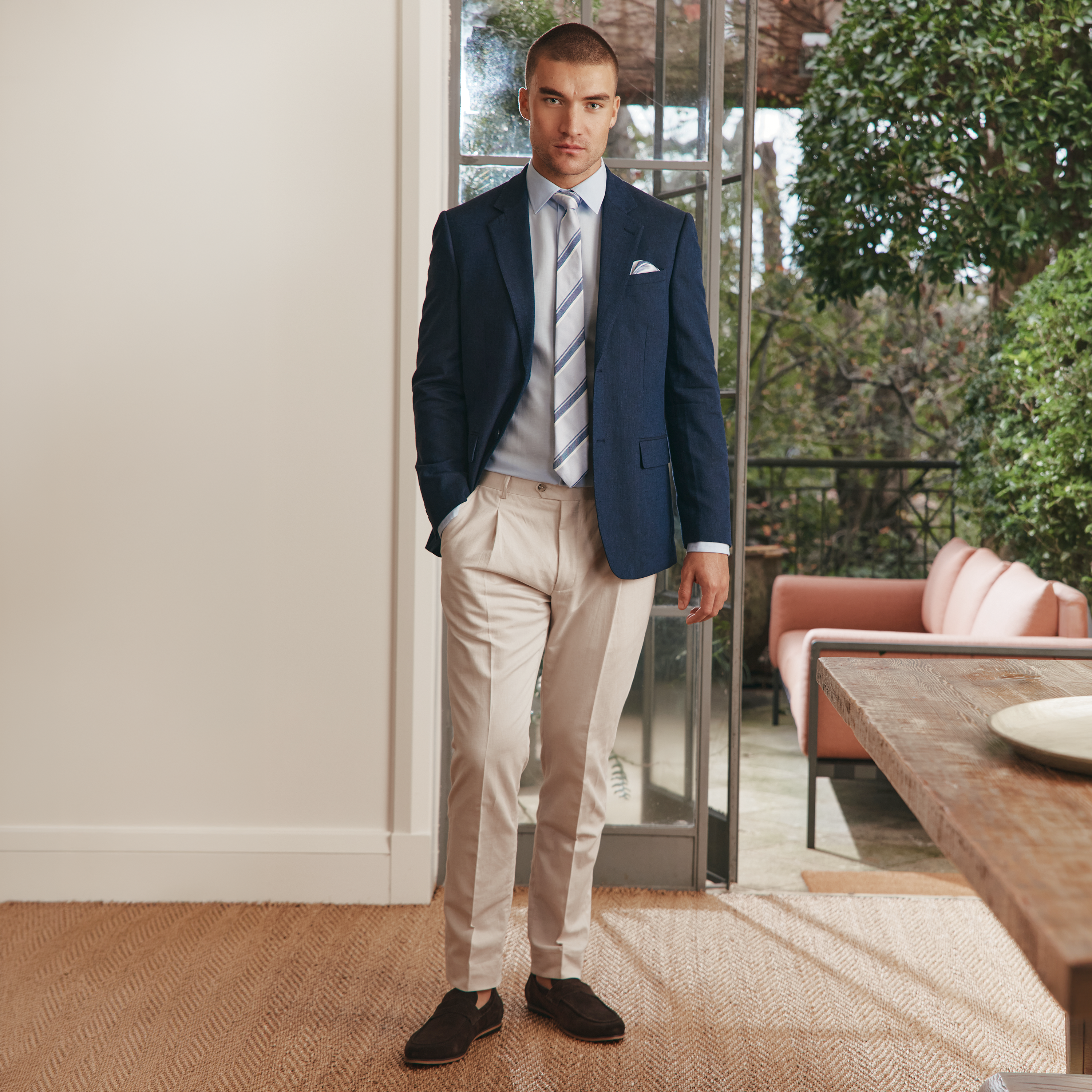 Brixton Stretch Linen Blazer
