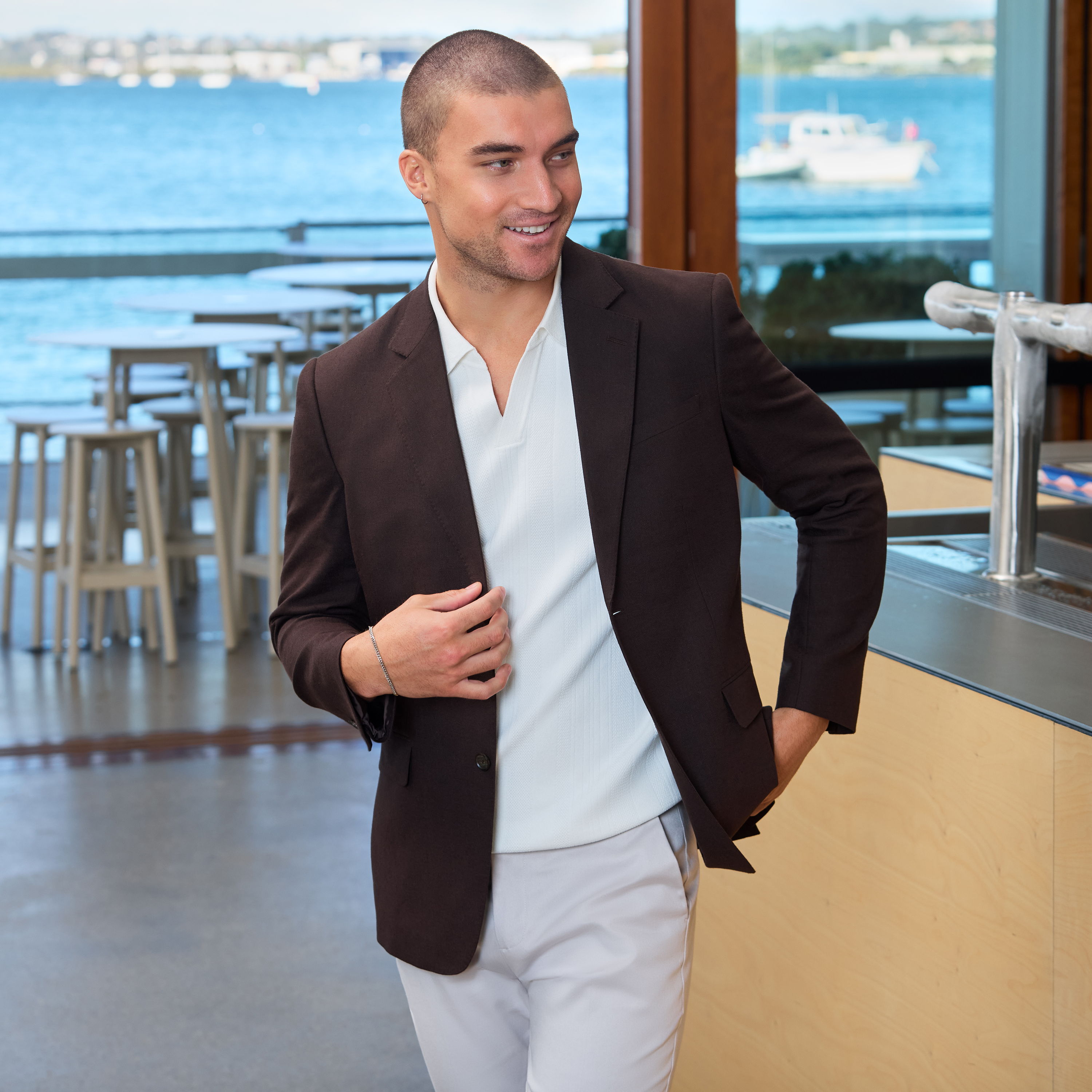 Bayfield Stretch Linen Blazer