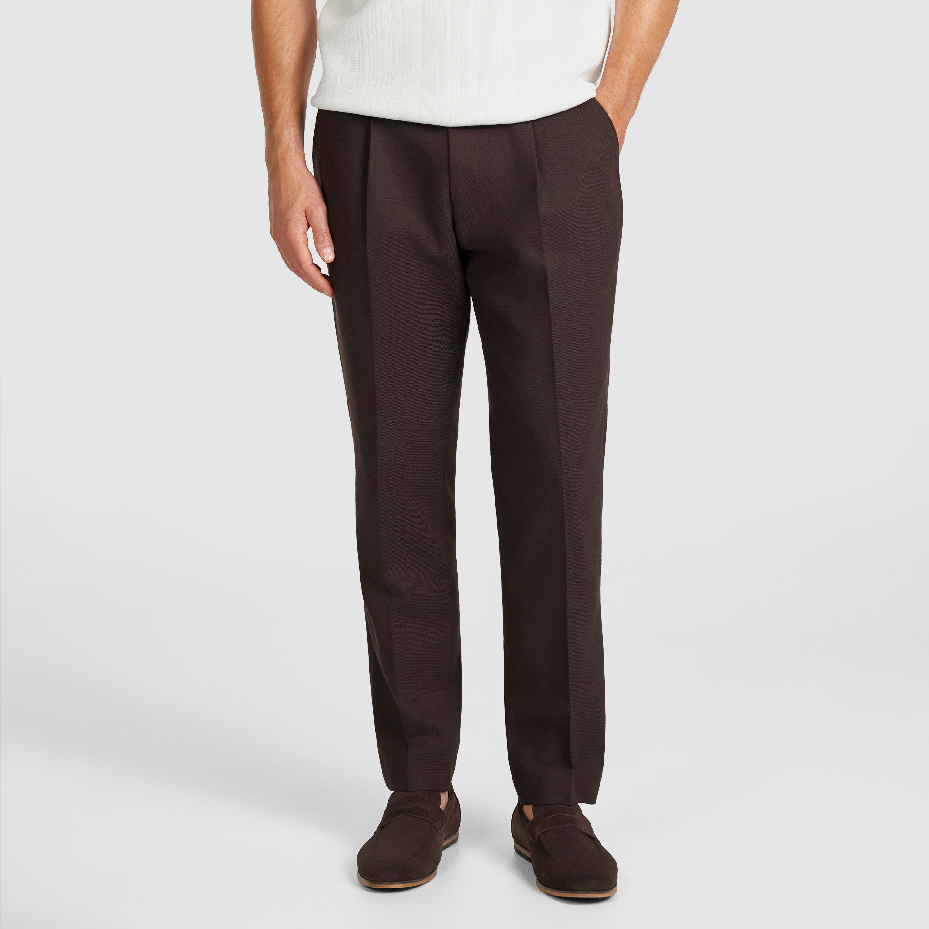  Chocolate Bayfield Stretch Linen Suit
