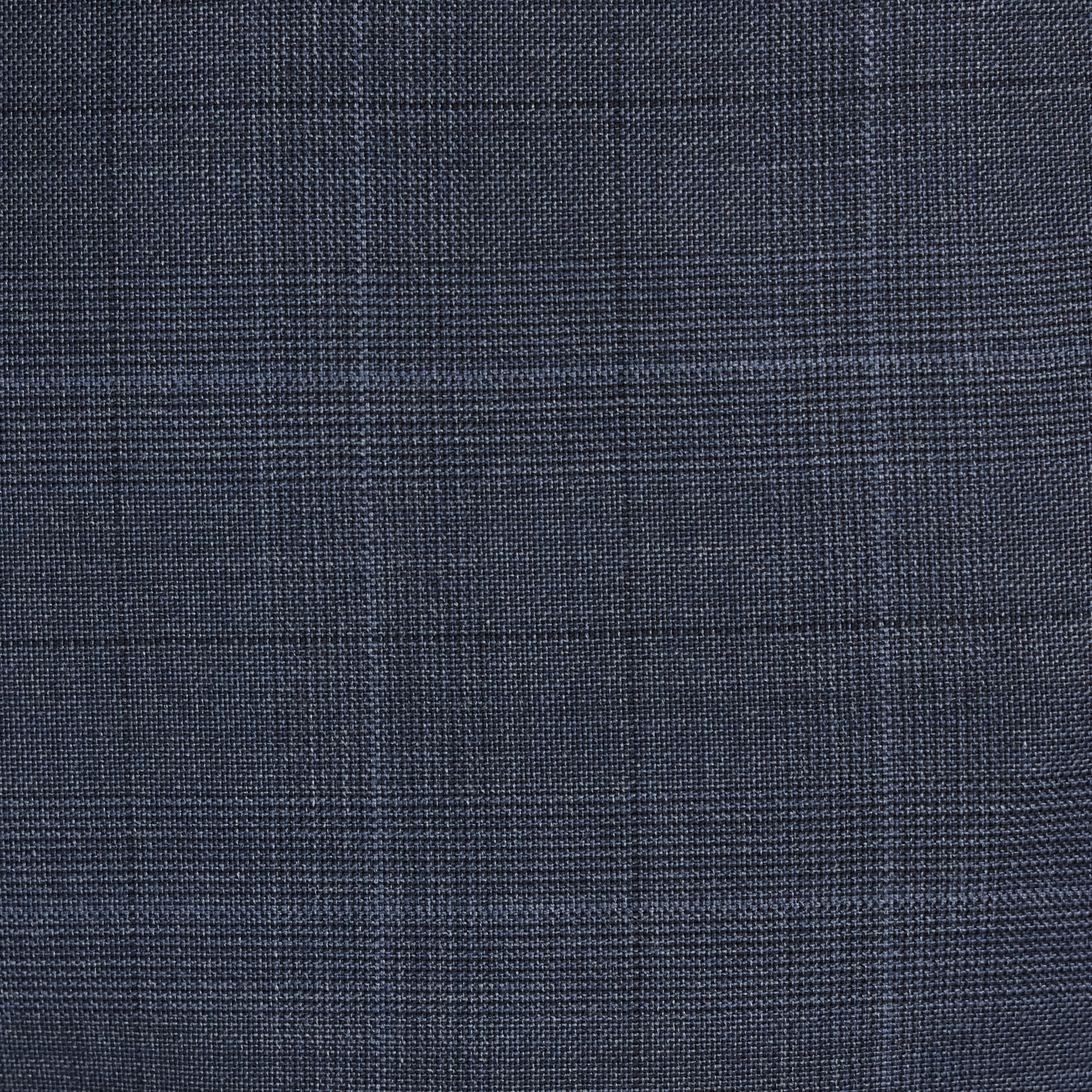 Mid Blue Lumen Check Wool Pant