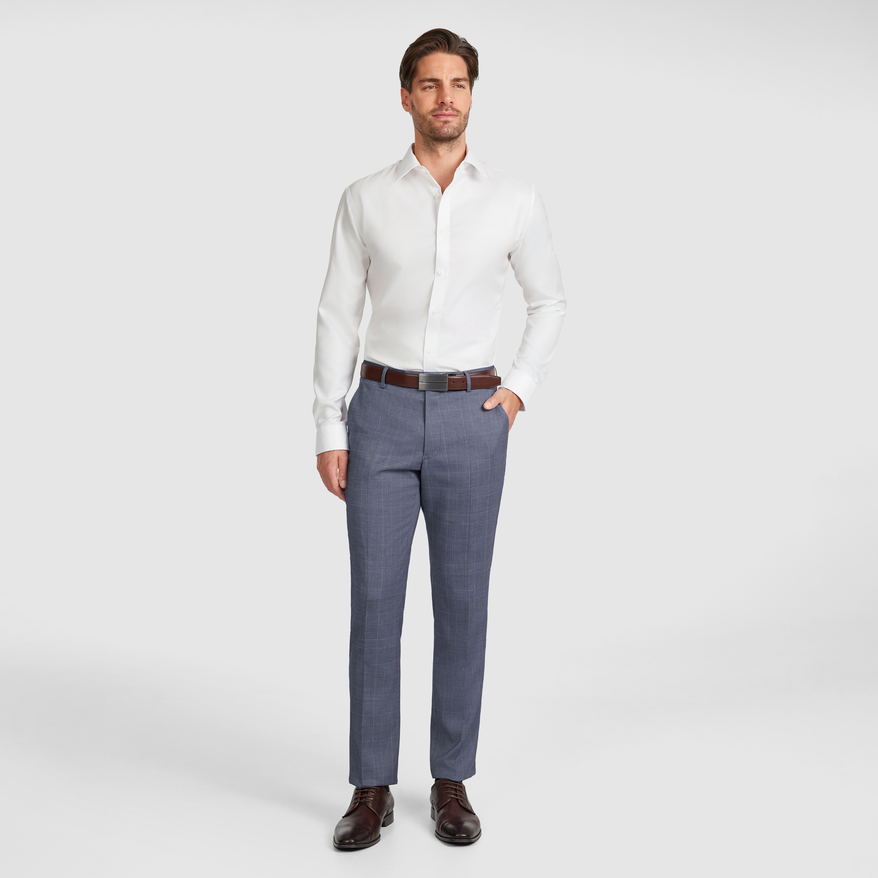 Delton Slim Check Pant