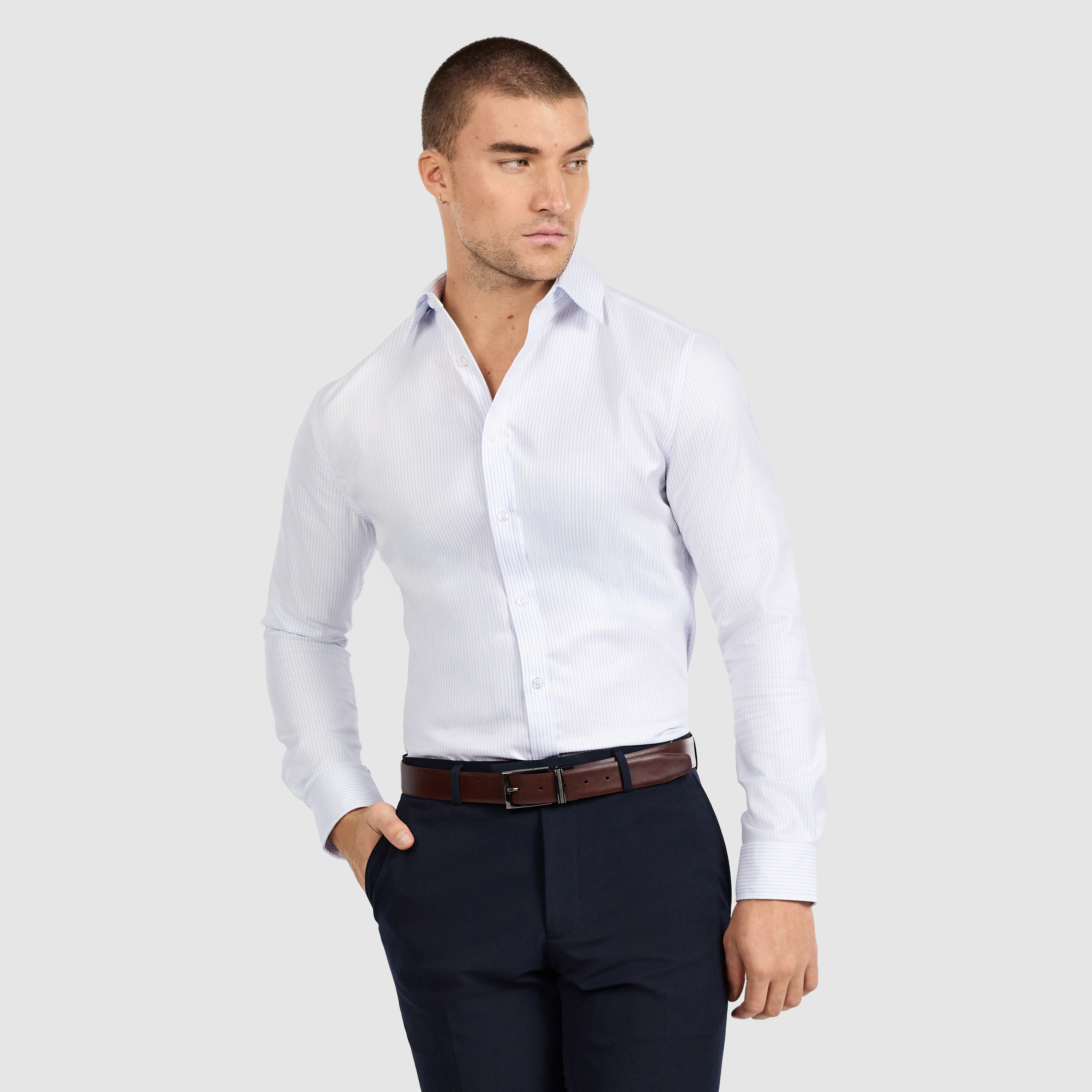 Infinite Non Iron Stripe Shirt