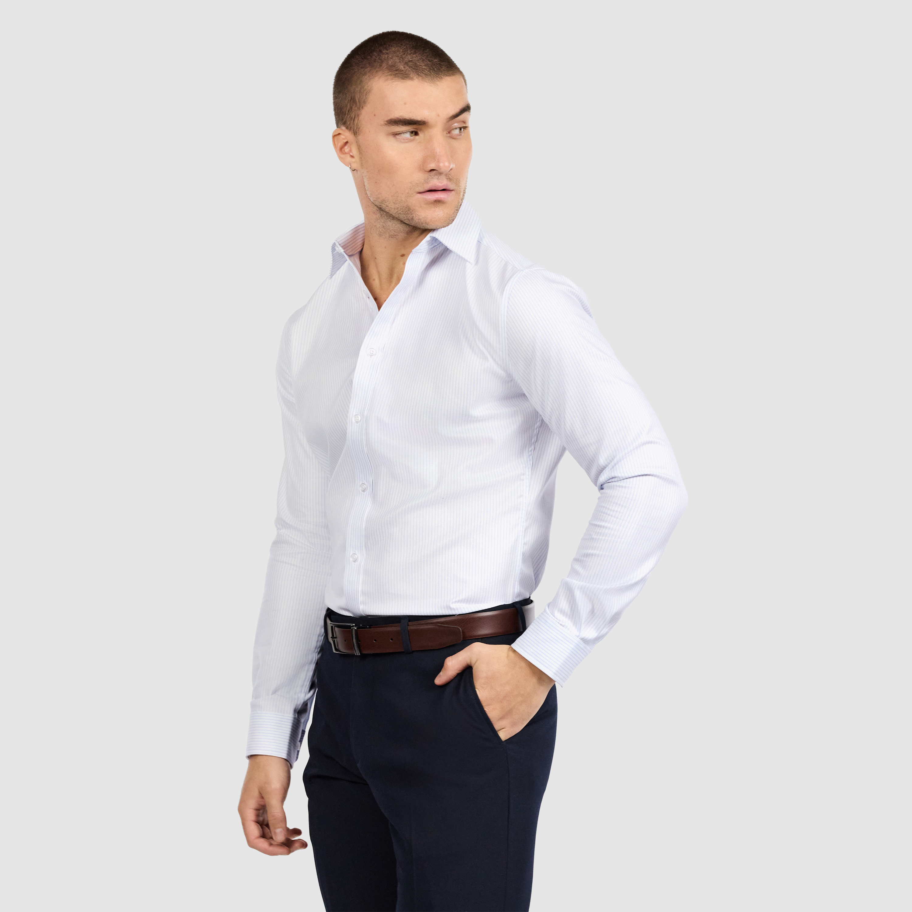 Infinite Non Iron Stripe Shirt