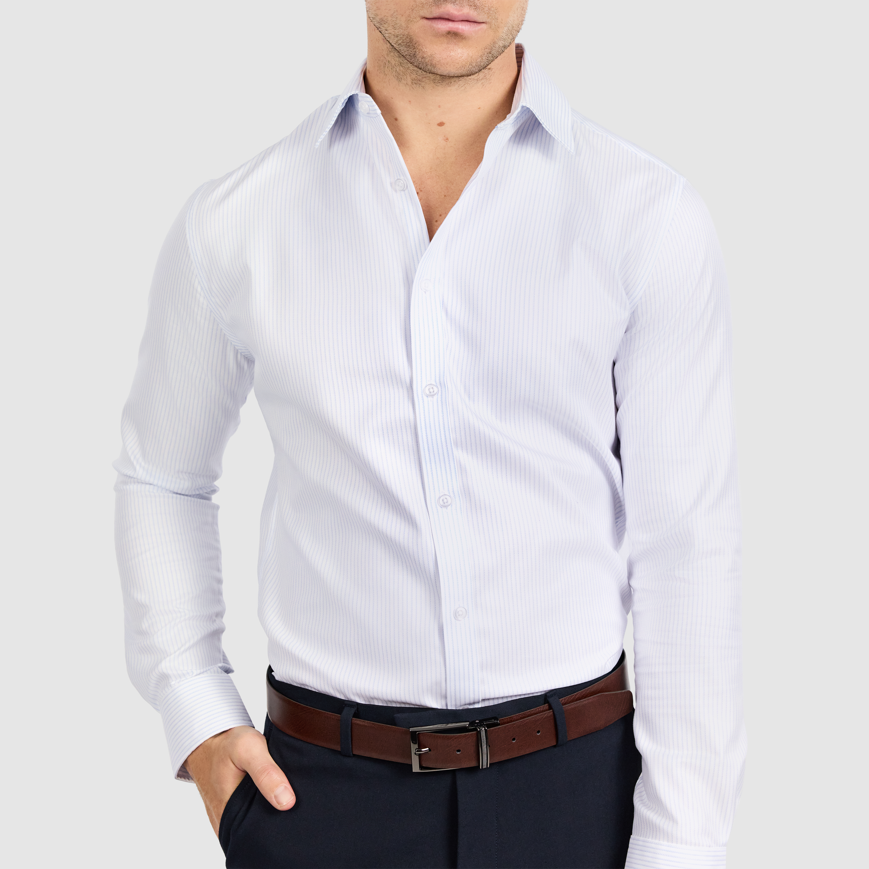 Infinite Non Iron Stripe Shirt